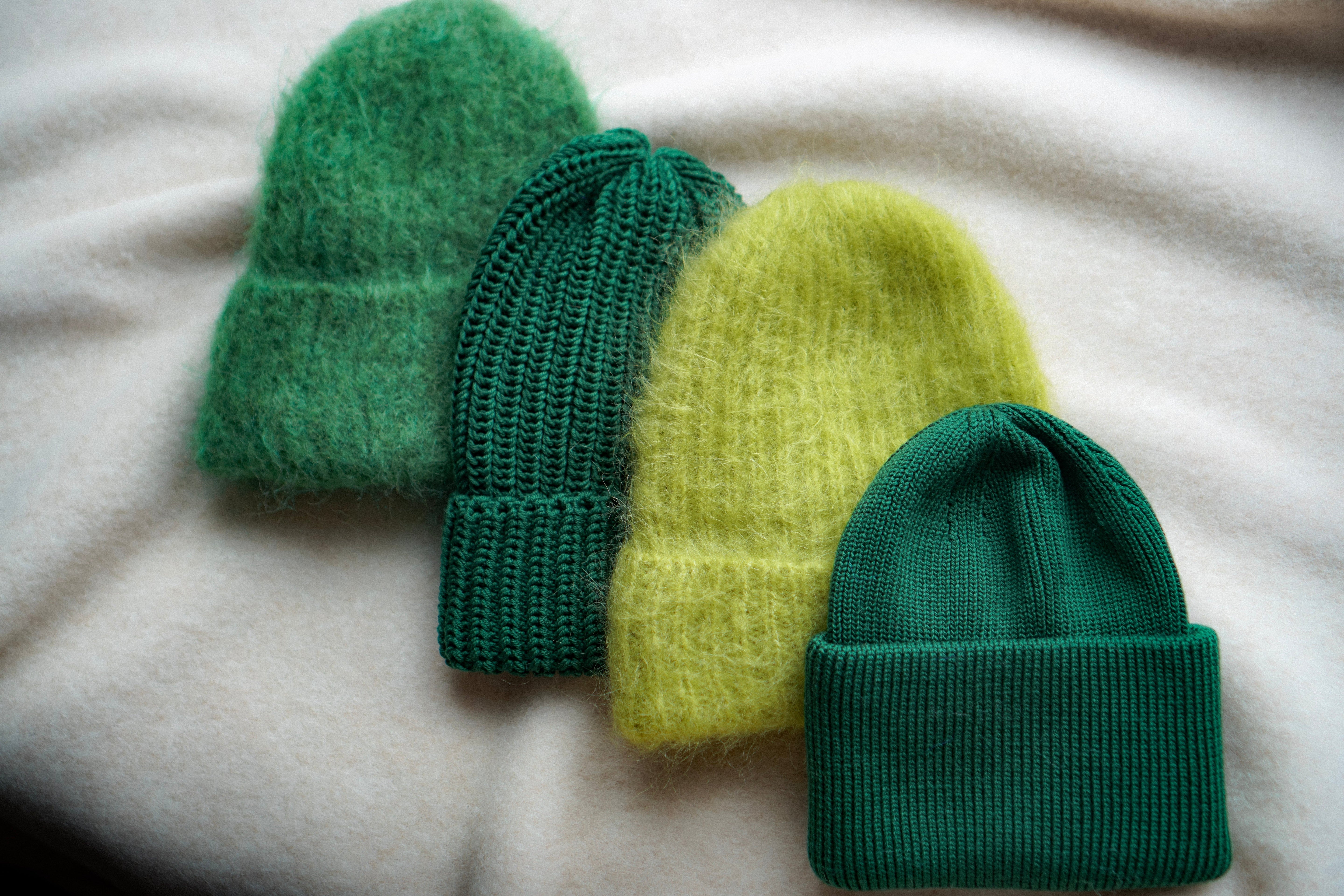 Czapki z wełny merino