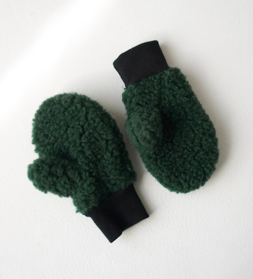 SNO Rękawiczki dziecięce z 100% wełny merino - zielone