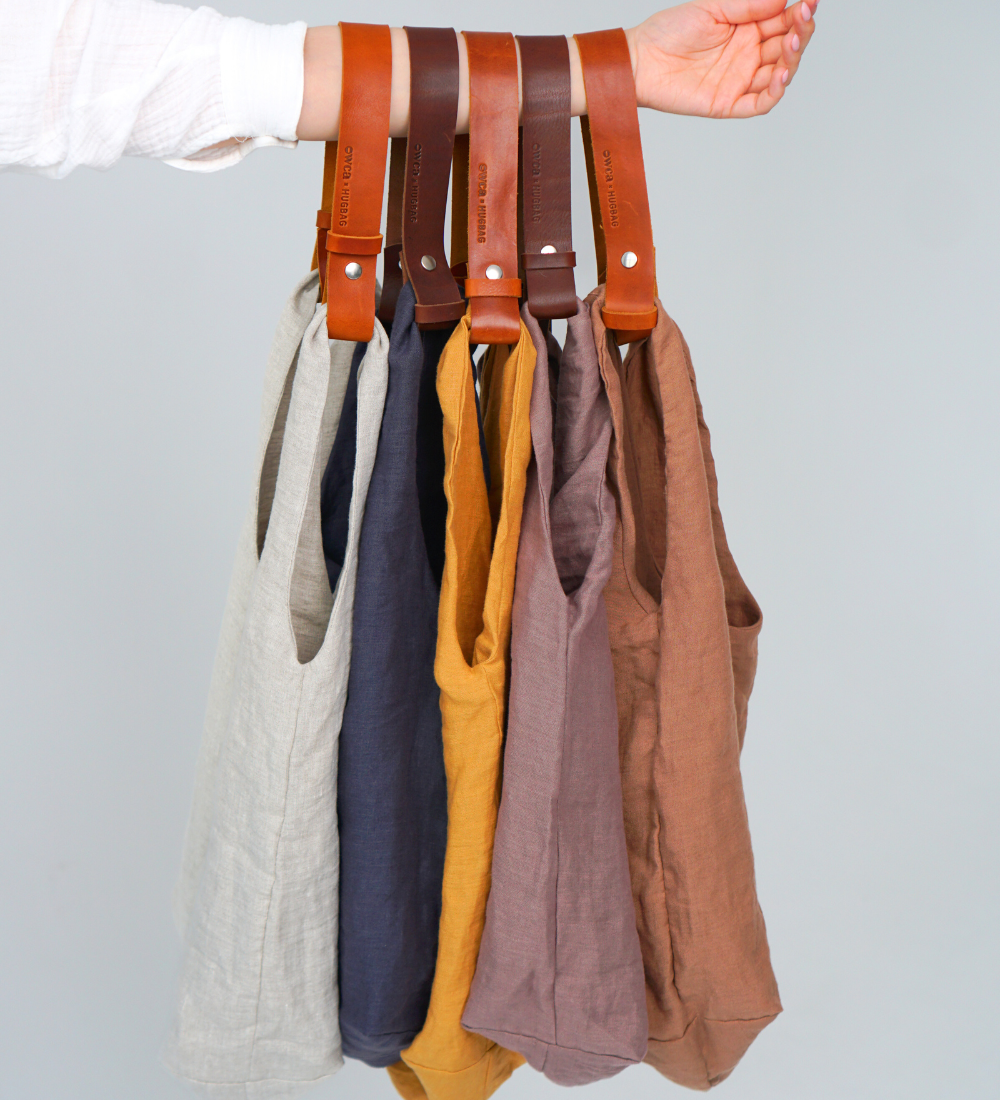 SWOJA Ulubiona torba z lnu, na ramię, na wszystko - pole słonecznikowe