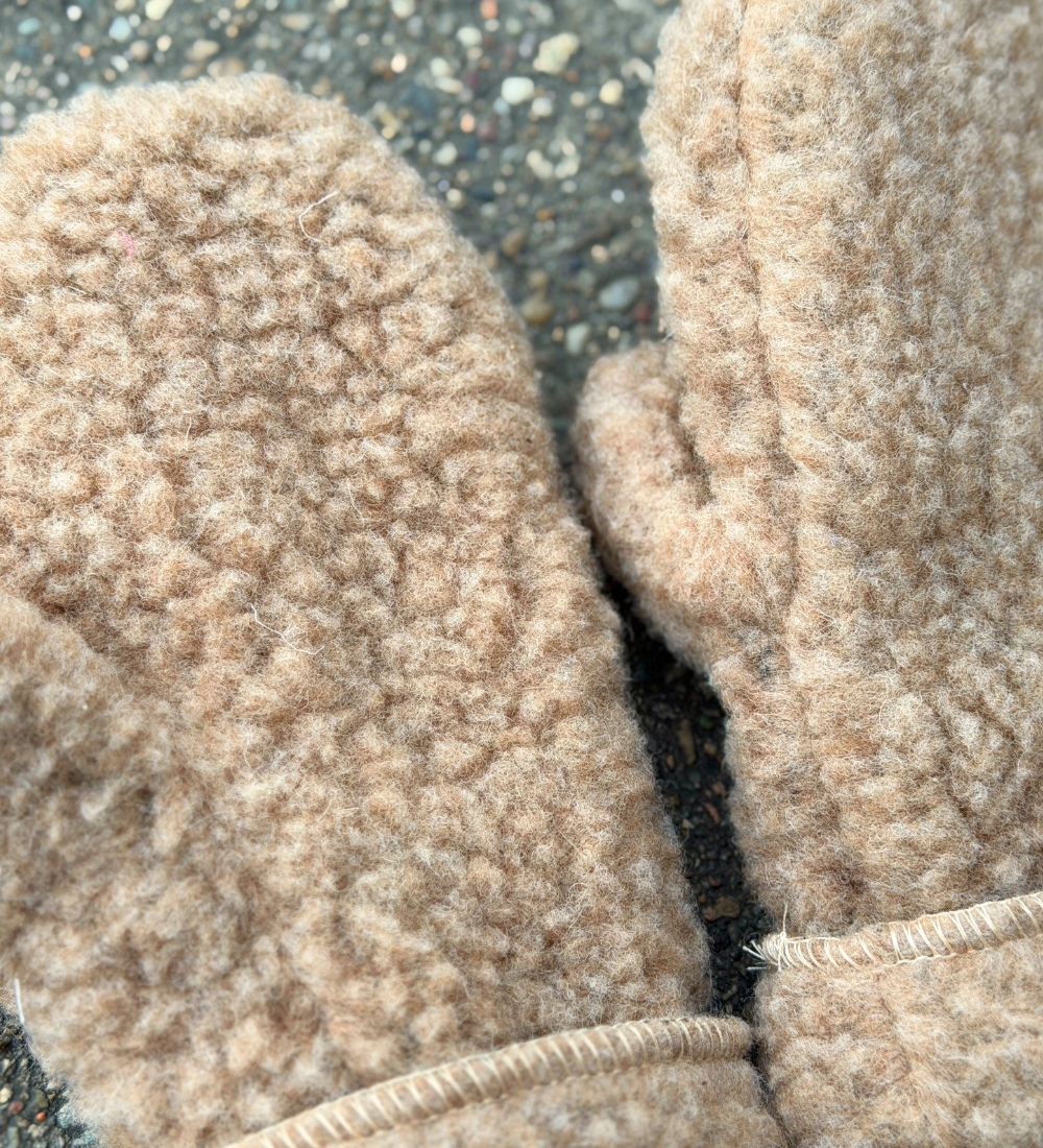 ALPEN Rękawiczki wełniane z merynosa - dębowe