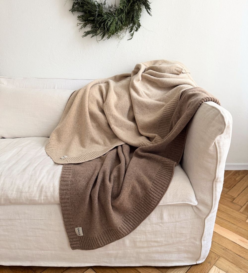 DEMETER Koc z merynosa dziany klasyczny - beżowy