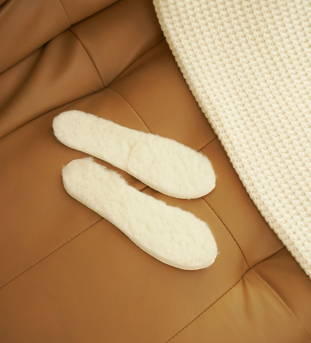 Zimowe wkładki do butów wełna merynosa