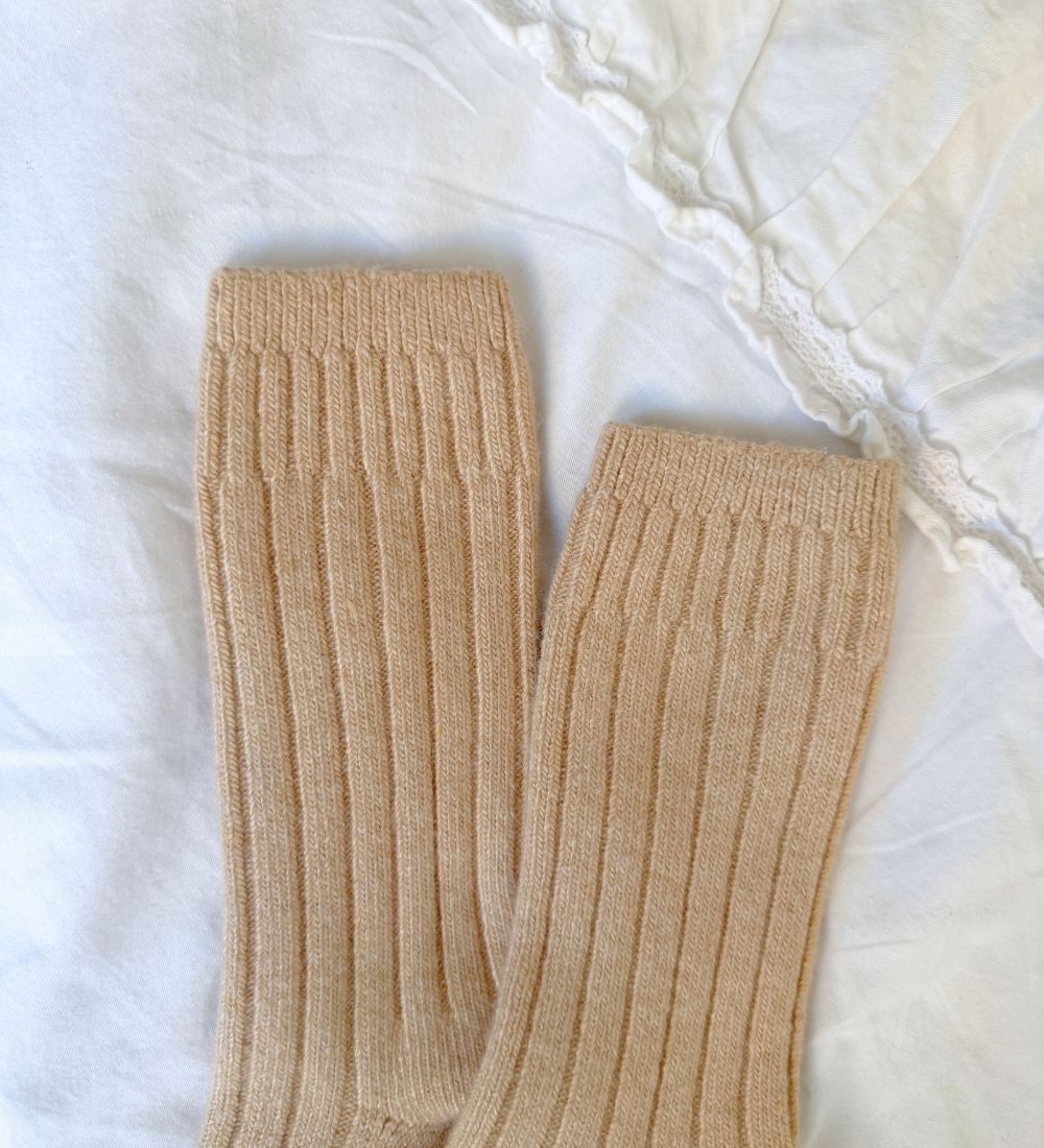 SVEN Skarpety z kaszmirem i merino- beżowe