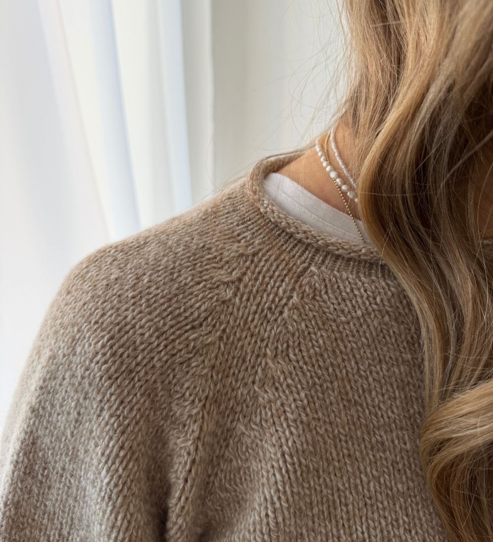 MILLA Sweter z wełny merynosa - beżowy