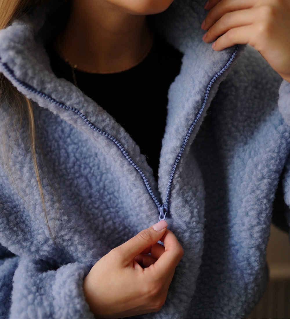 MYRRA Polar sherpa z wełny merino - lodowy