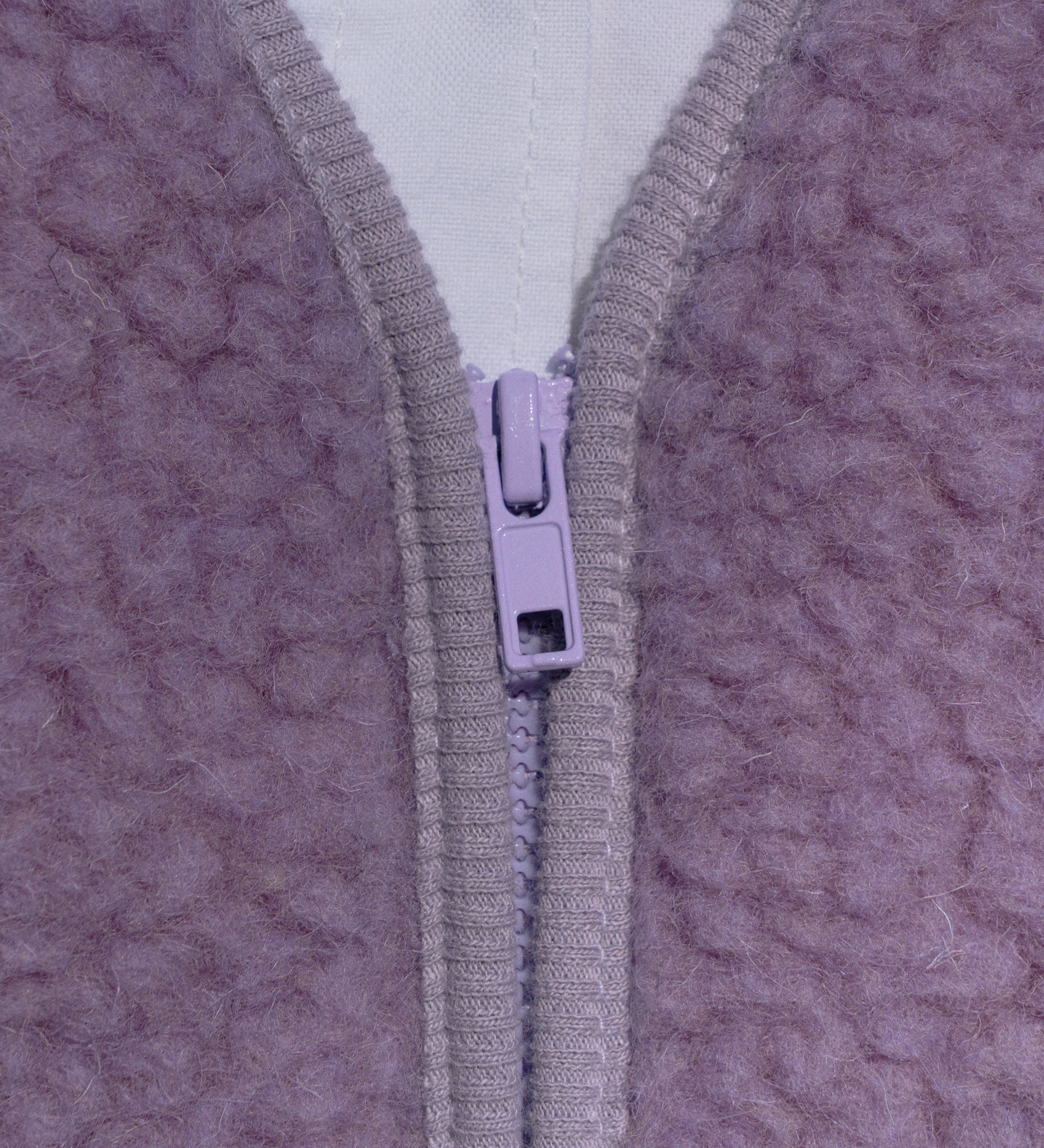 VILDE Wełniana kamizelka na zamek - fiołkowa