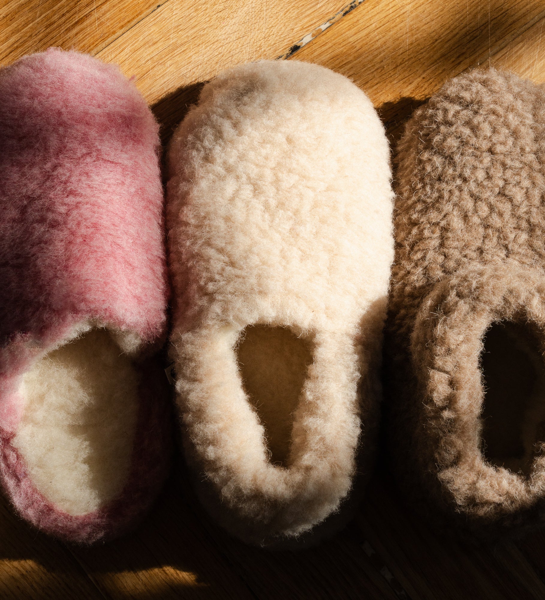 ALMA wool slippers - beige