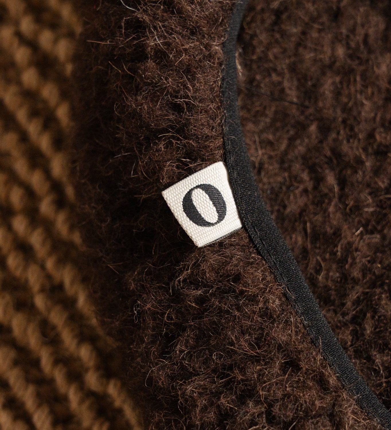 MONA wool ballerina flats - chocolate