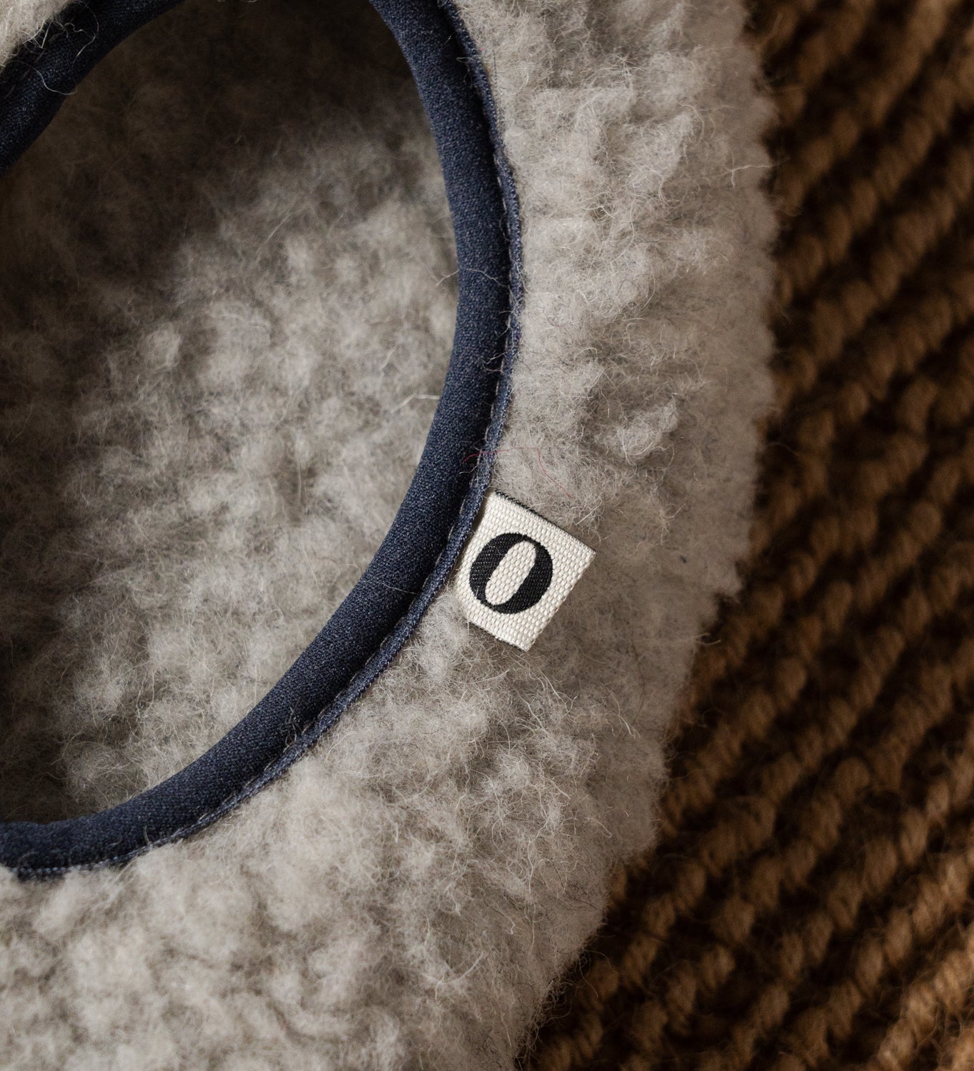 MONA wool ballerina flats - ash grey