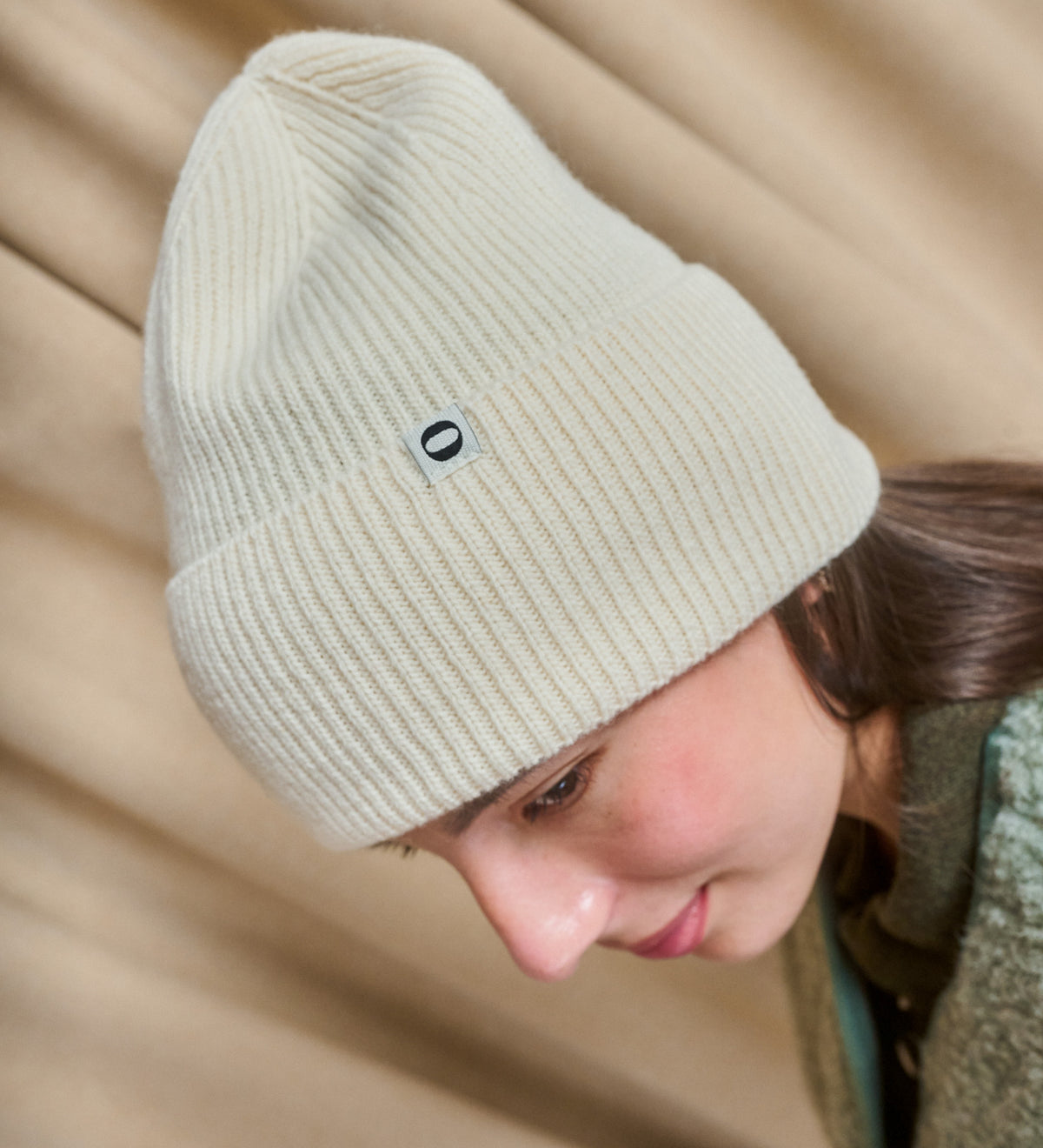 SKADI Merino wool beanie - ecru