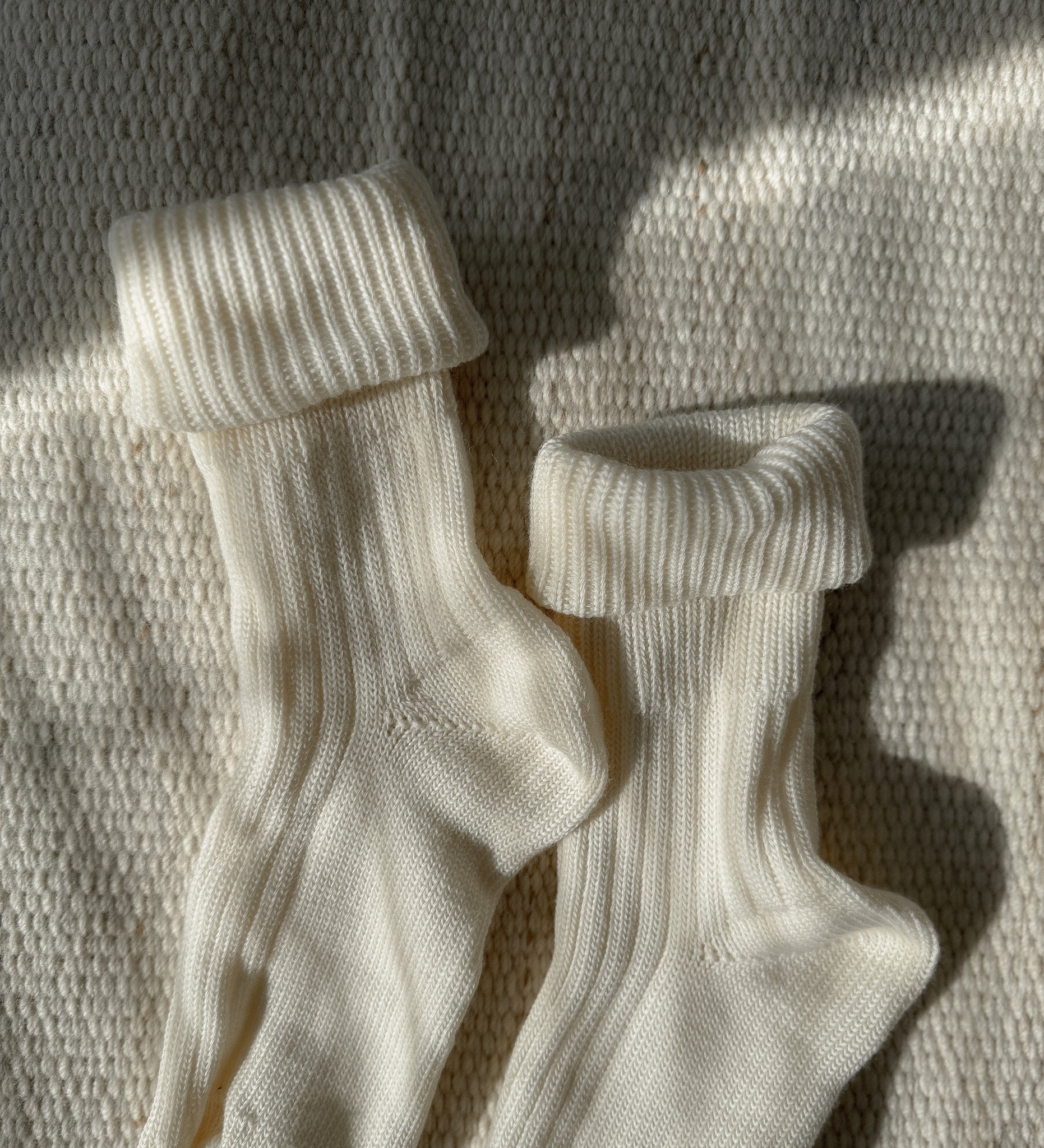 ERIK Merino wool comfort socks - ecru