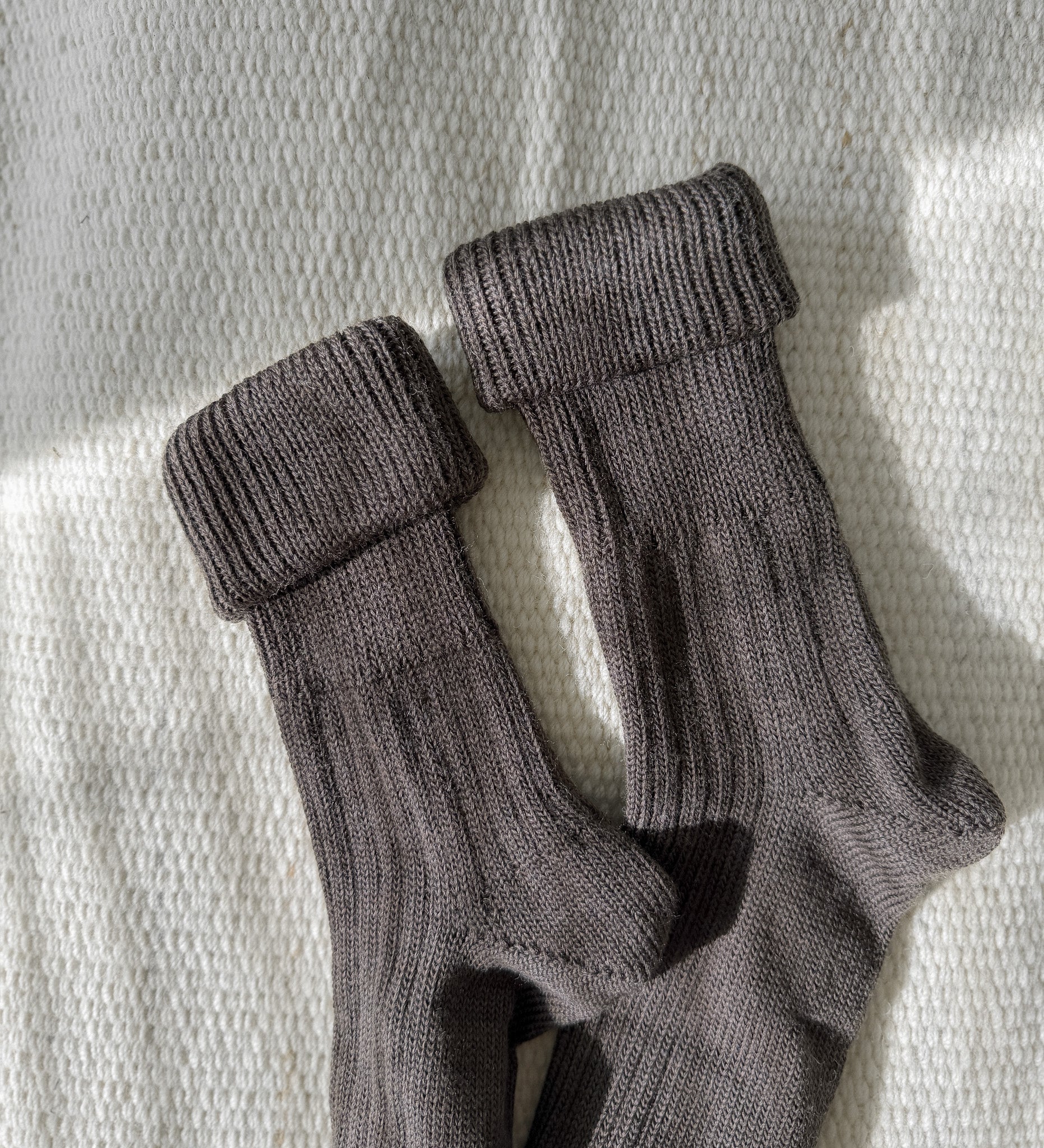 ERIK Merino wool comfort socks - chocolate