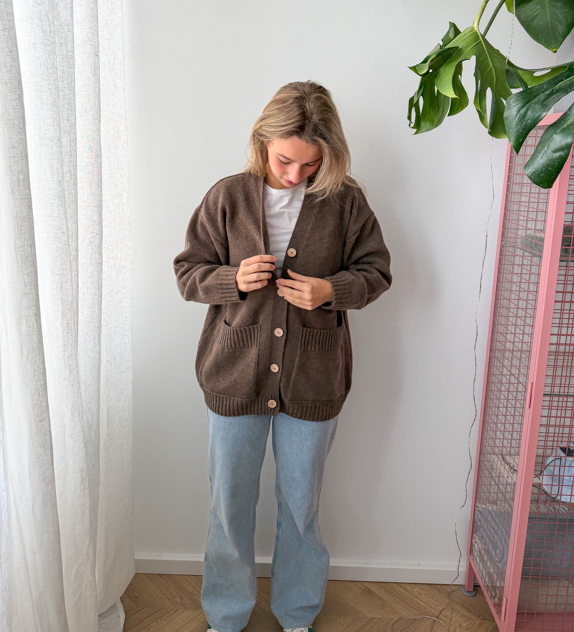 MOS Bester Wollcardigan- Malzbraun
