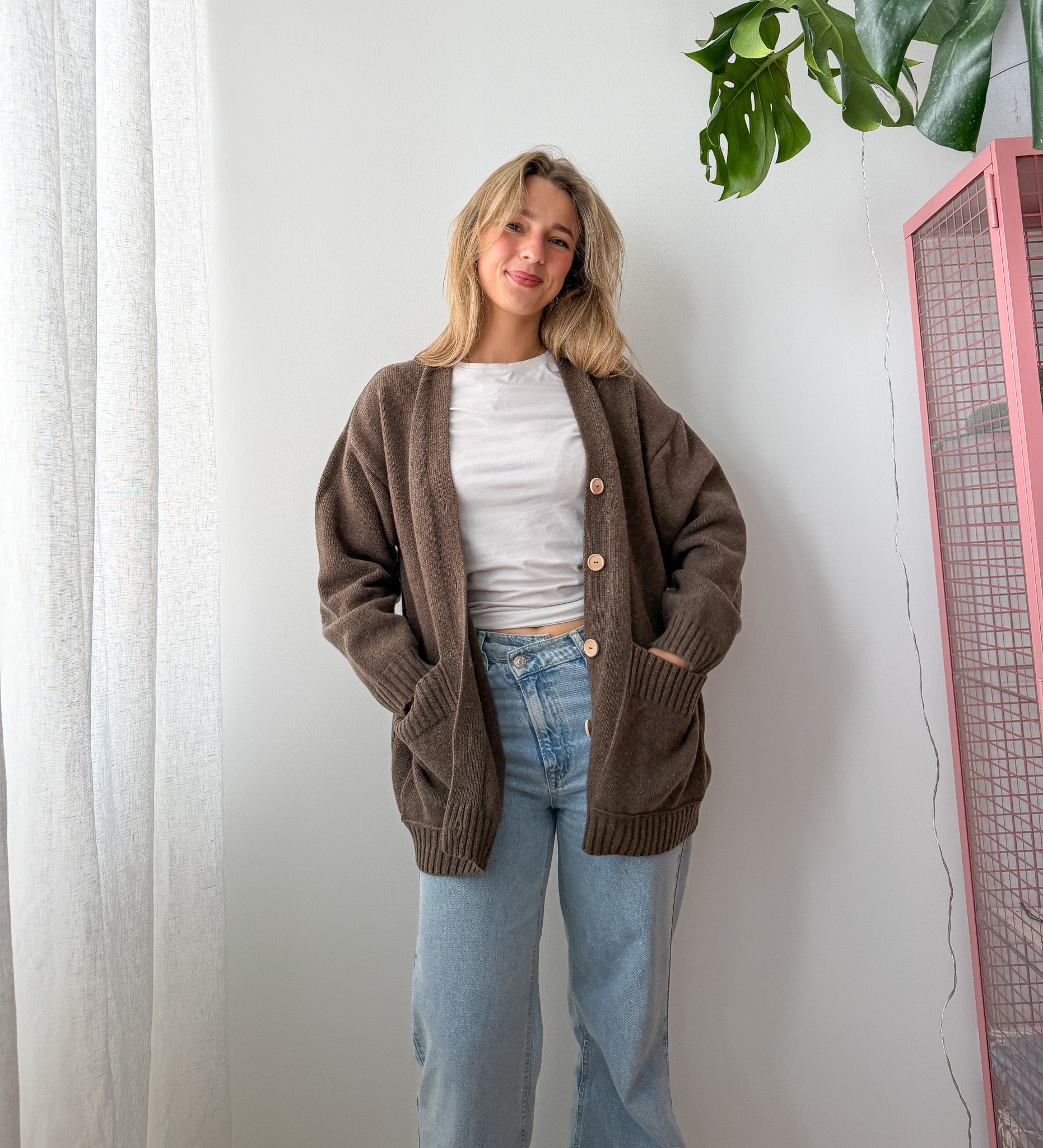 MOS Bester Wollcardigan- Malzbraun