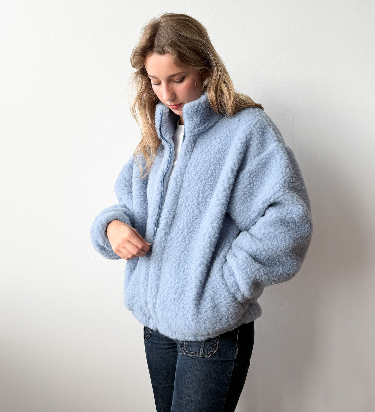 KORA Bomberjacke aus Merinowolle - butterfarben
