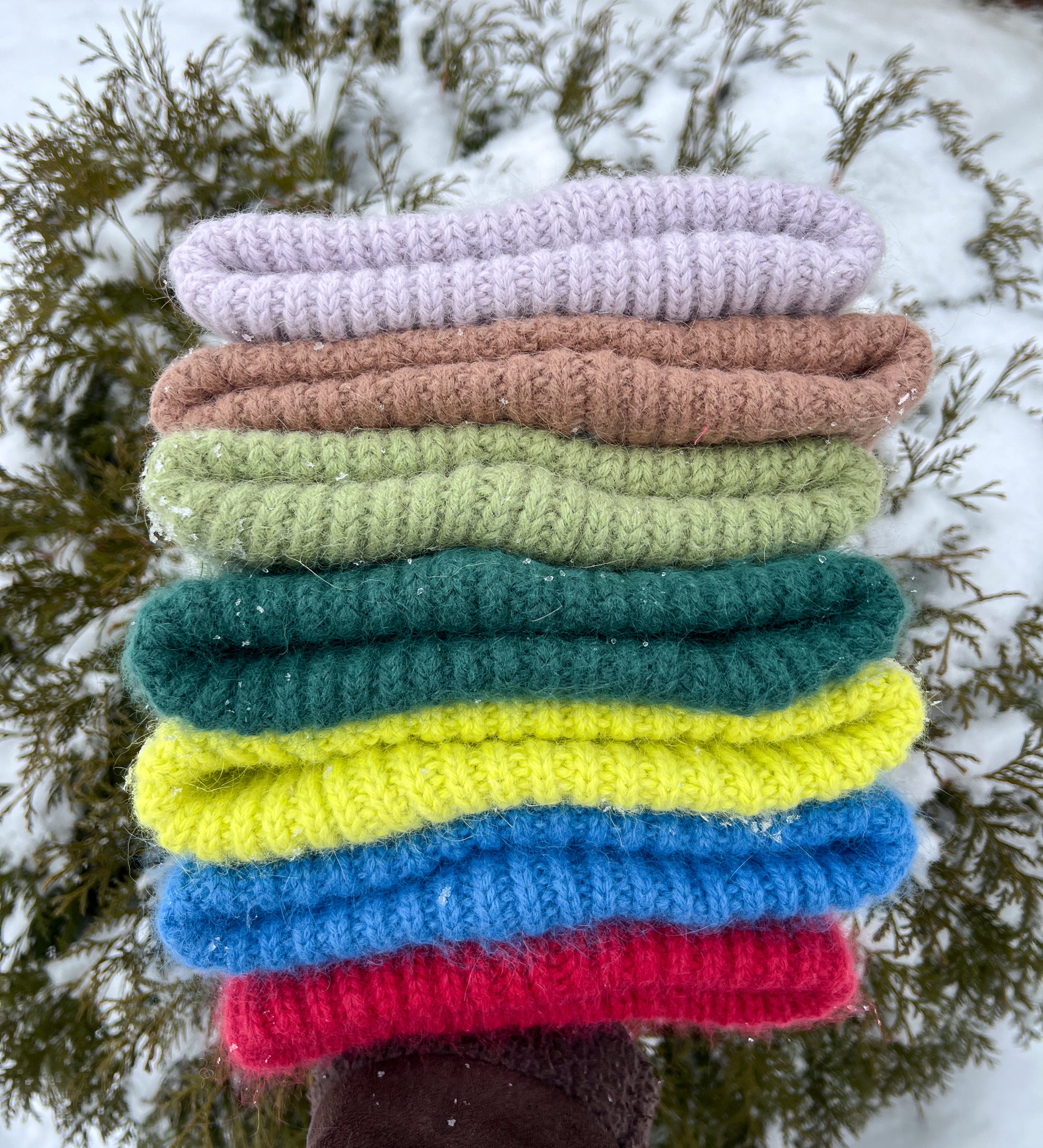 NORA Miękka czapka z angorą - jasny brąz