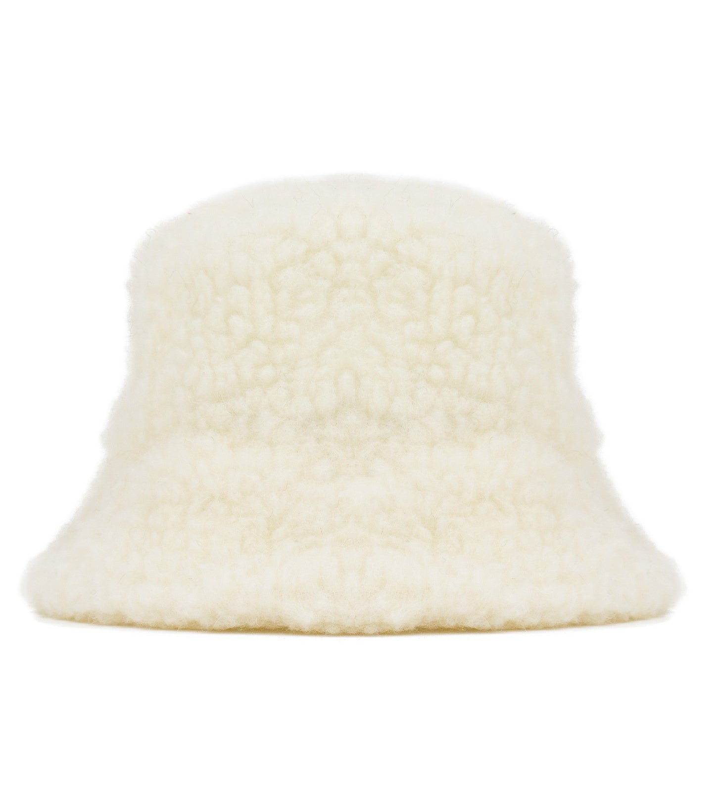 BERGEN Bucket hat z wełny merynosa - ecru