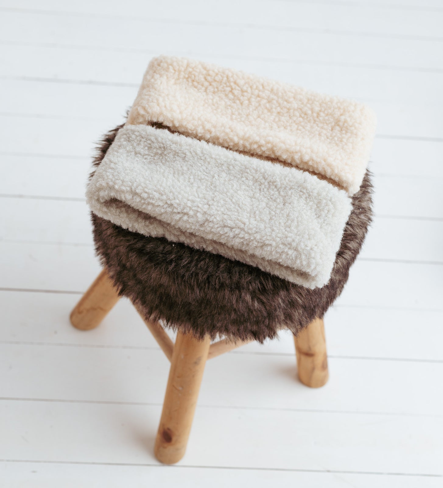 DAGGRY Opaska z wełny merynosa - beżowa