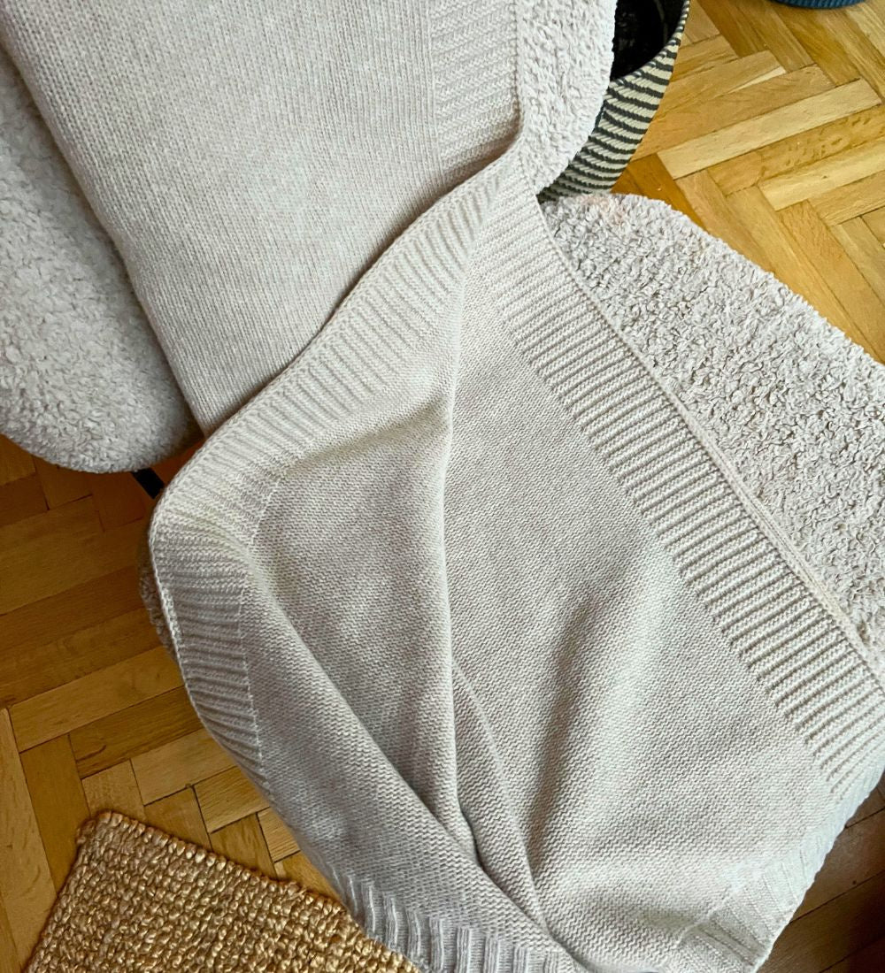 DEMETER Koc z merynosa dziany klasyczny - beżowy