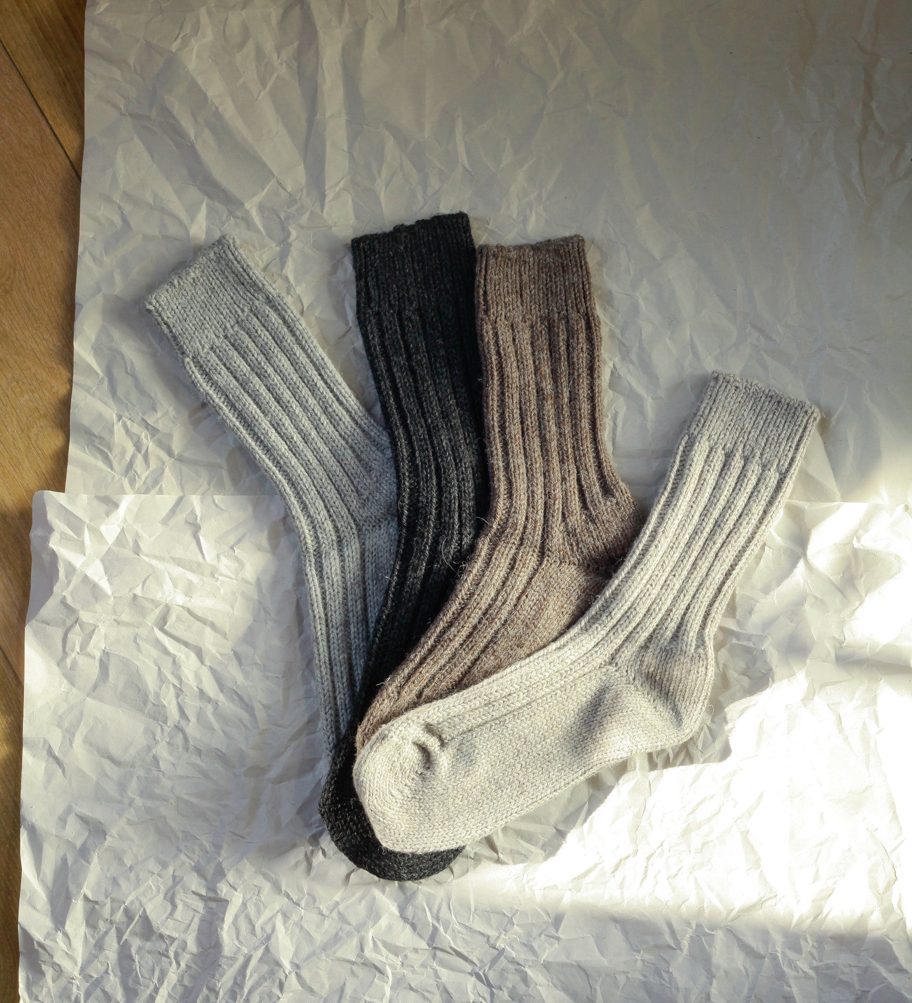 Ciepłe skarpety z wełny alpaki i owczej