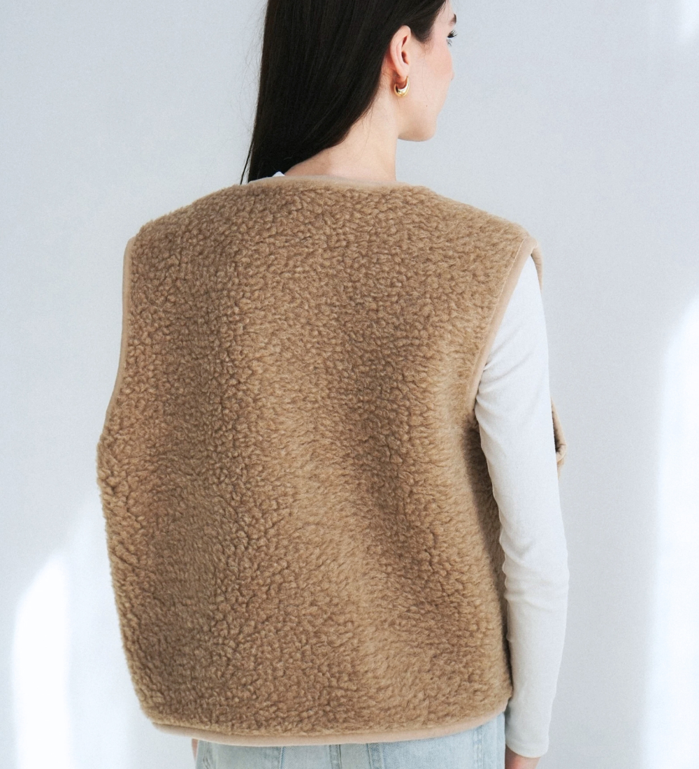 Kamizelka z wełną merino