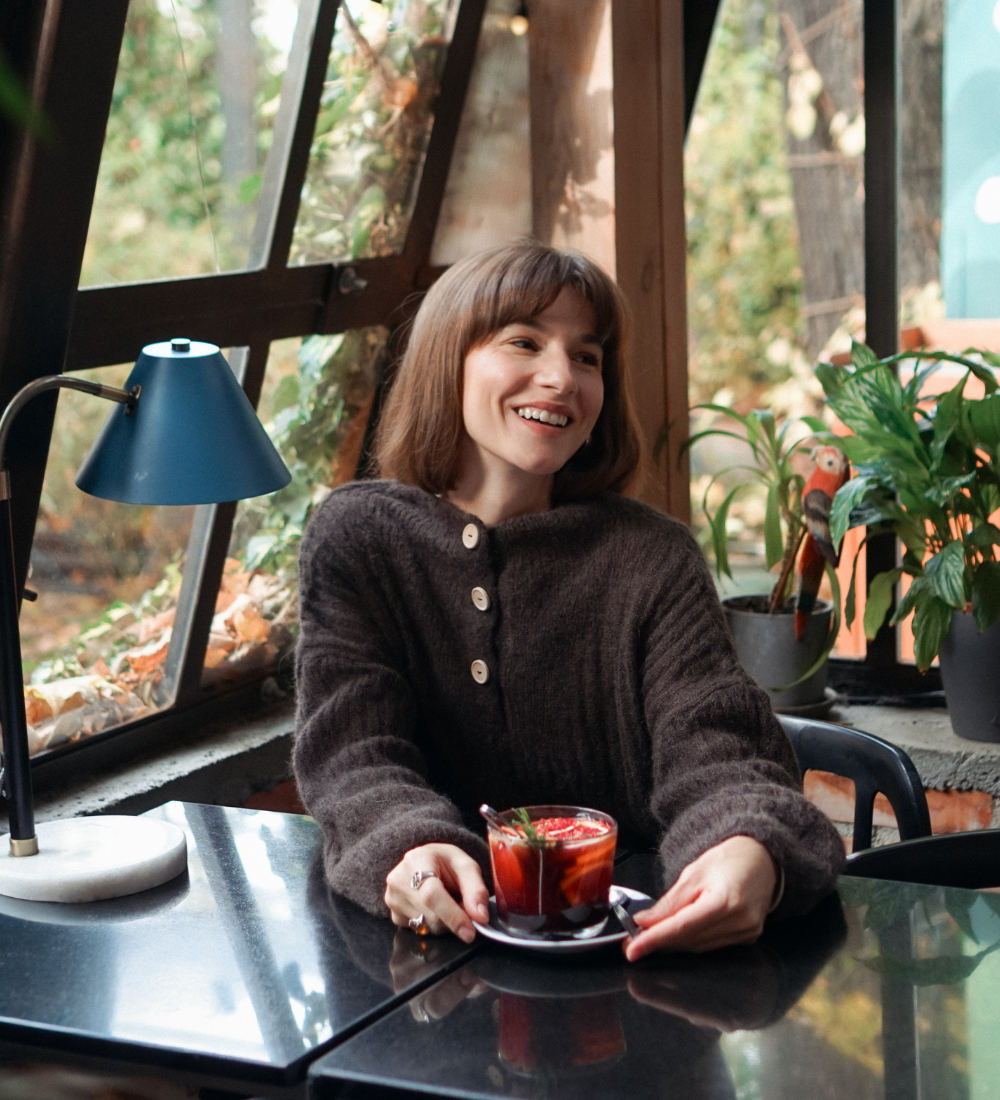 ISOLDE Lekki sweterek z wełny alpaki