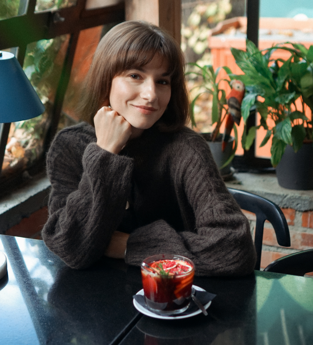 ISOLDE Lekki sweterek z wełny alpaki