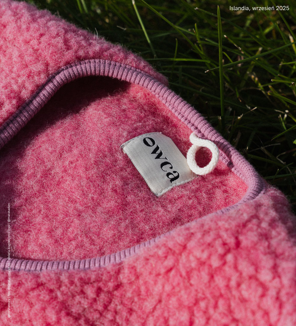 ULV Wełniana kamizelka merino - różowa