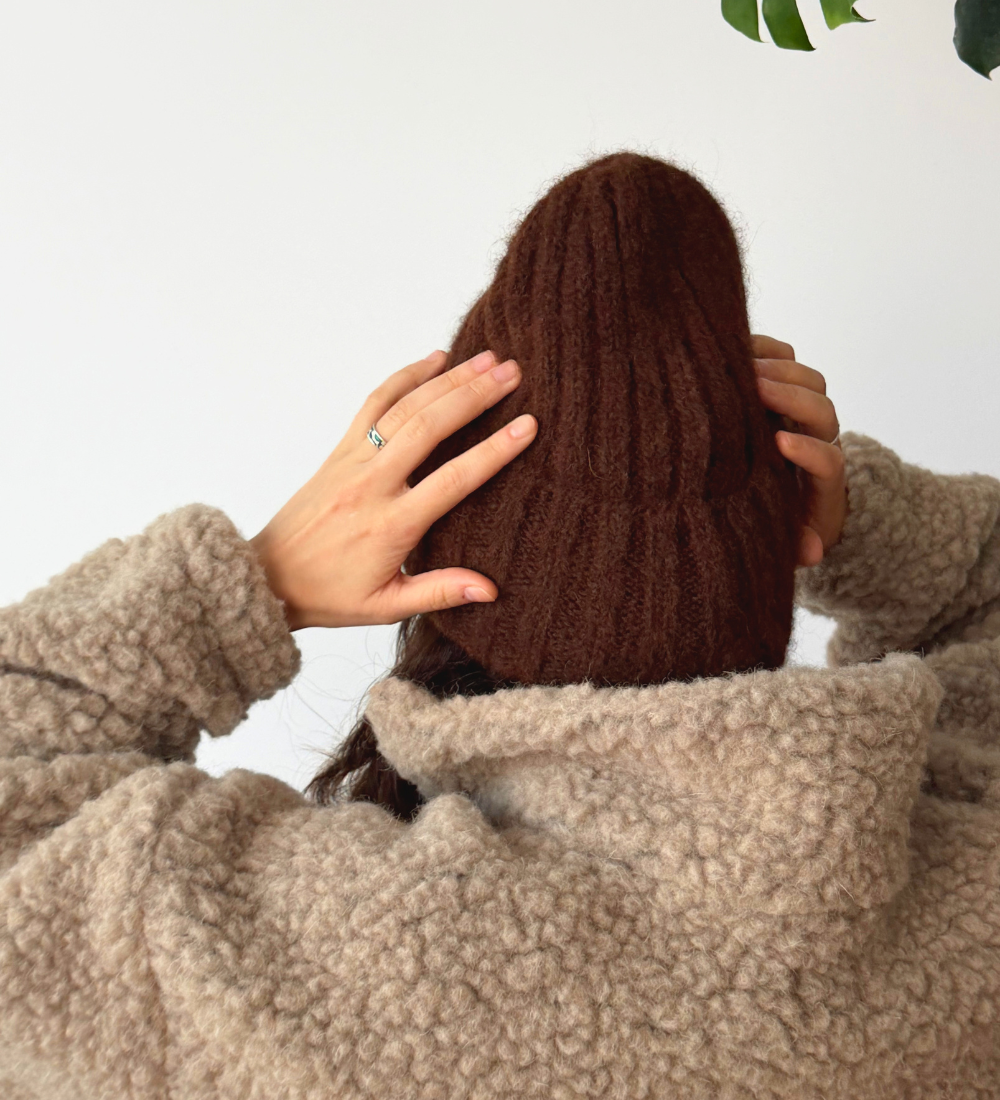 SNUGG Alpaca Wool Beanie - oat