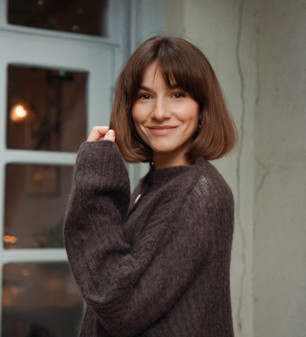 ISOLDE Lekki sweterek z wełny alpaki