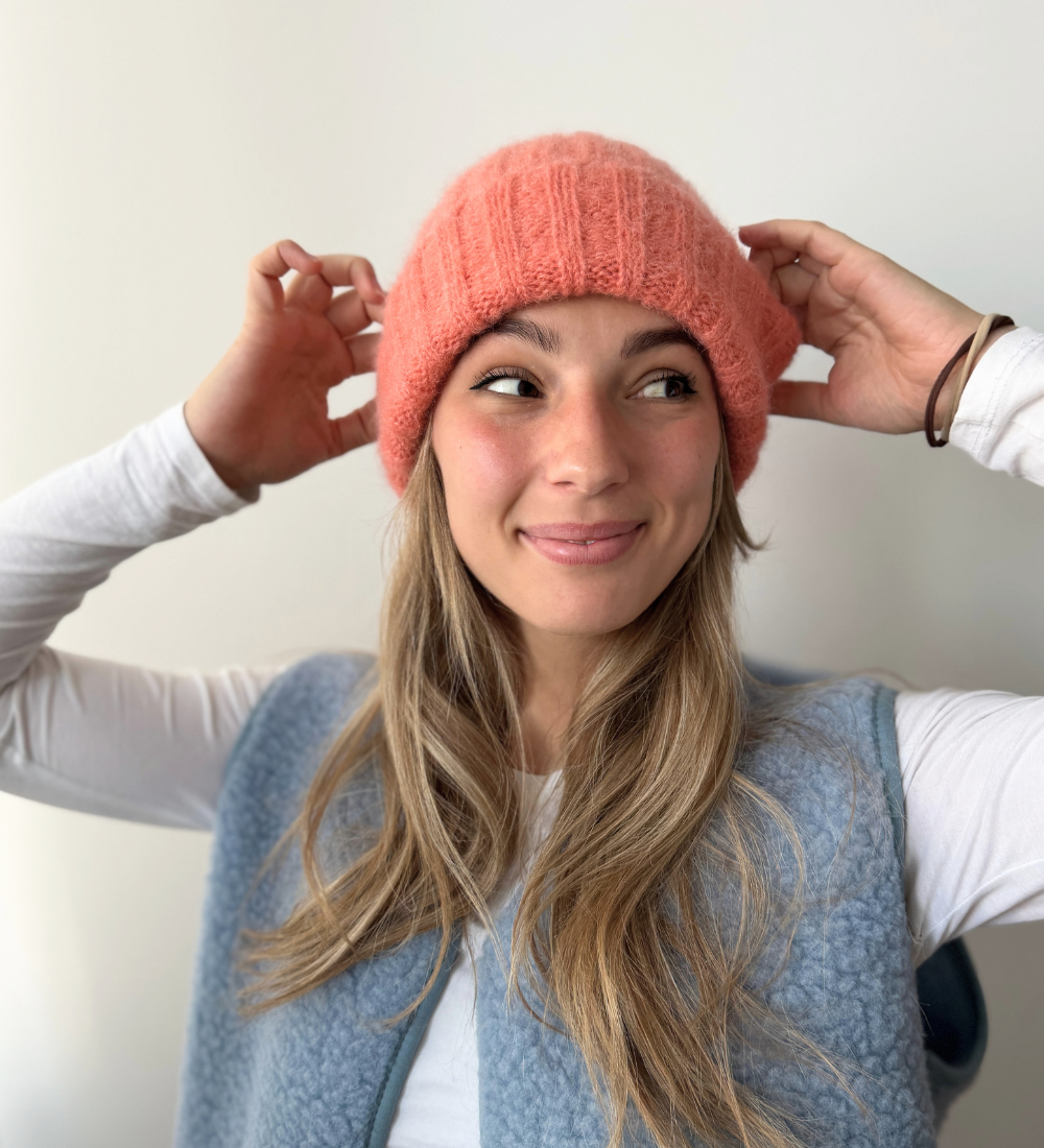 SNUGG Mütze mit Alpaka-Wolle - Beige