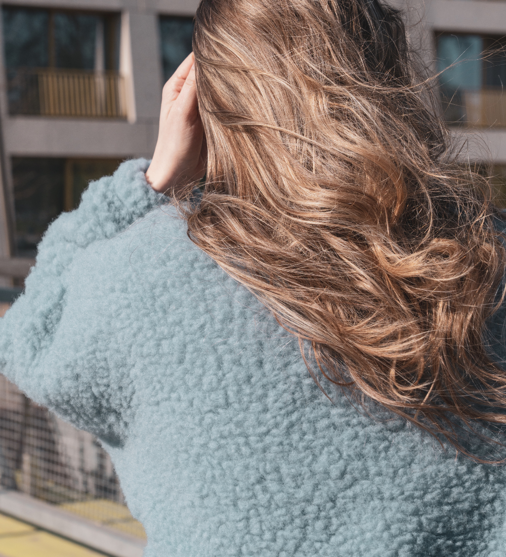 MYRRA Polar sherpa z wełny merino - lodowy