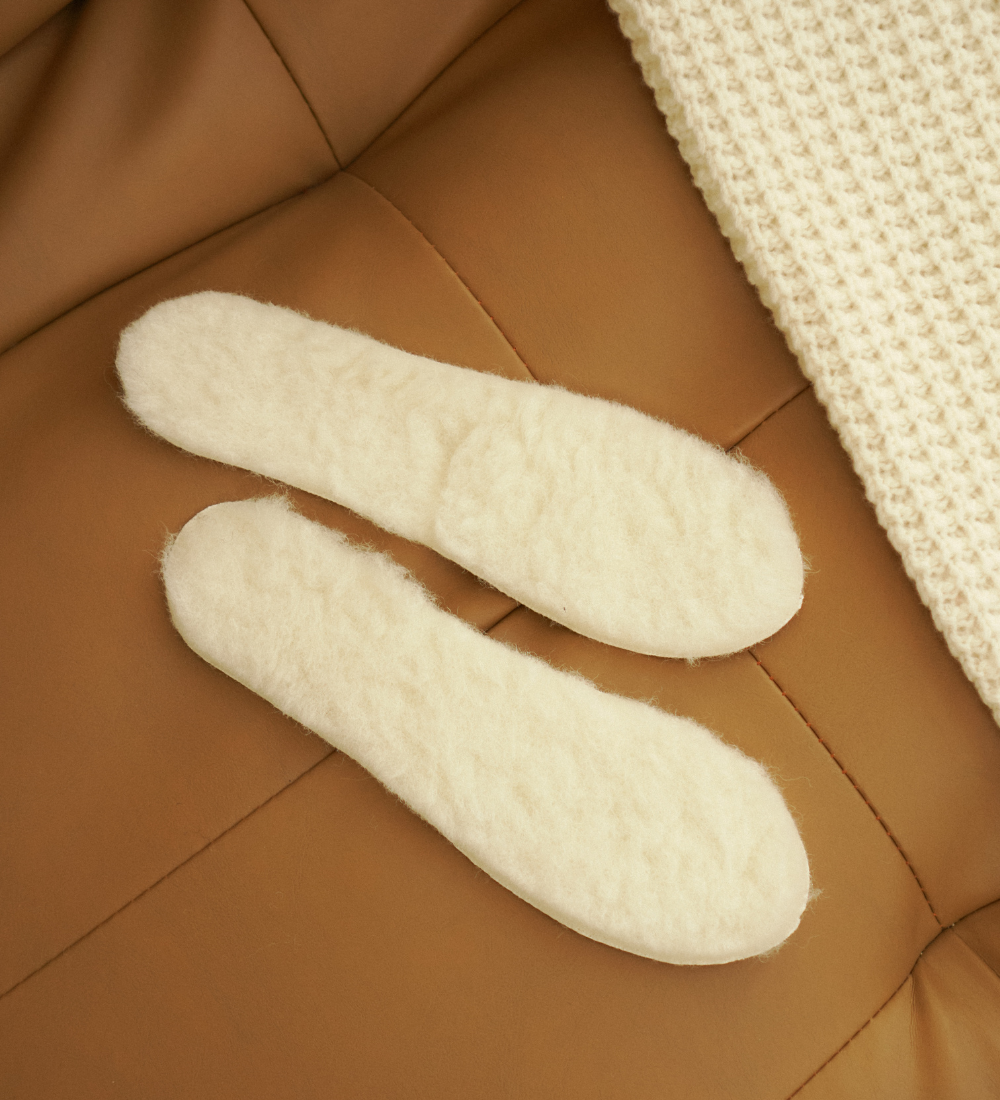 Zimowe wkładki do butów wełna merynosa
