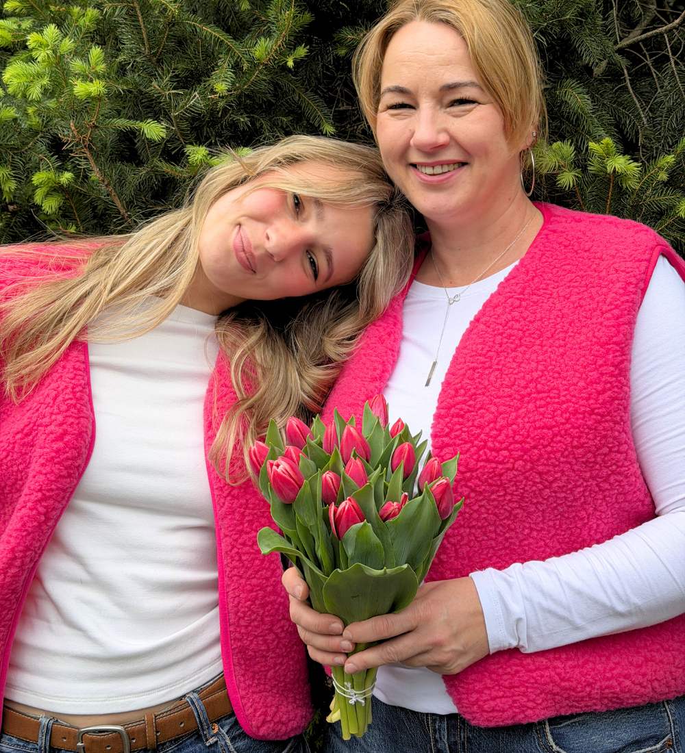 ULV mother & daughter Merino wool gilet