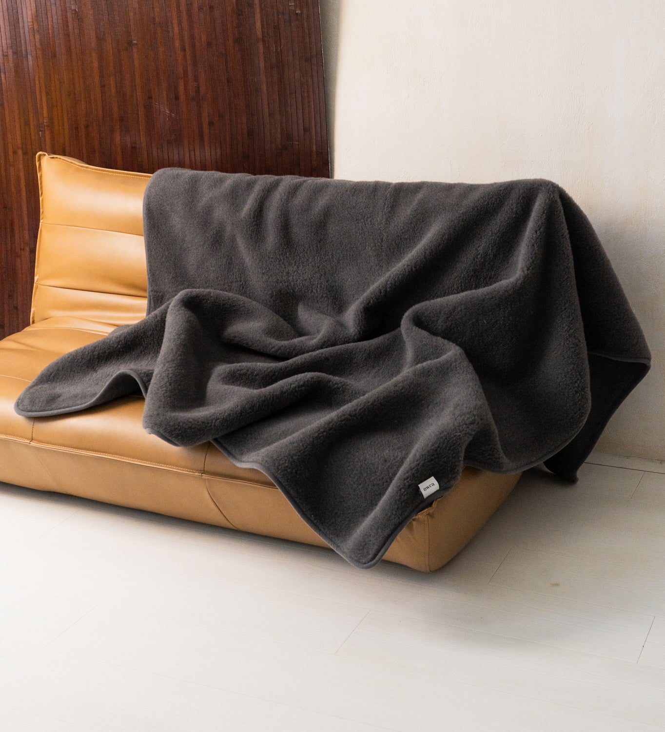 ARTEMIDA Koc z merynosa i alpaki jednolity - grafit