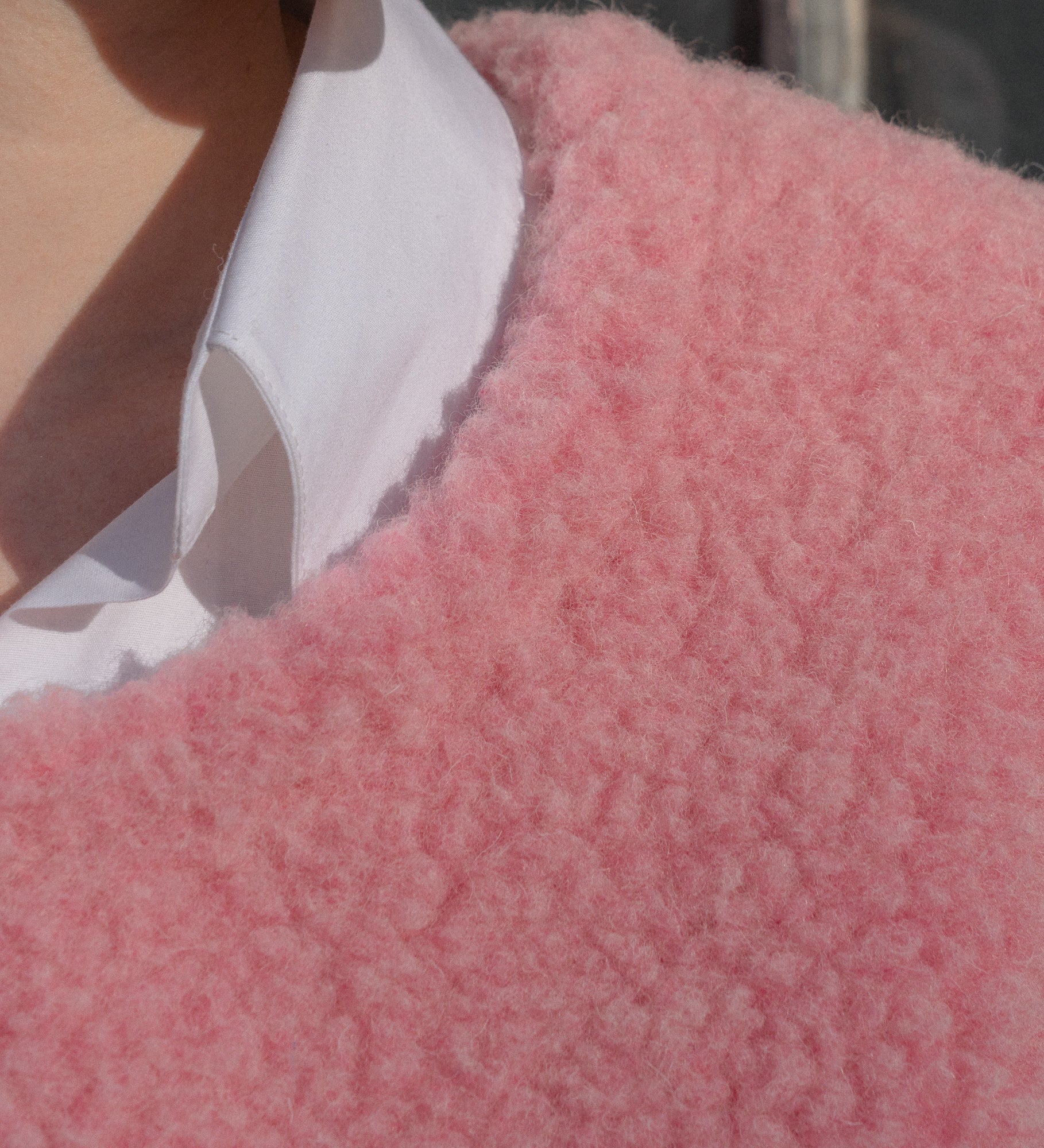 RUNA Pull-on merino wool gilet - rose