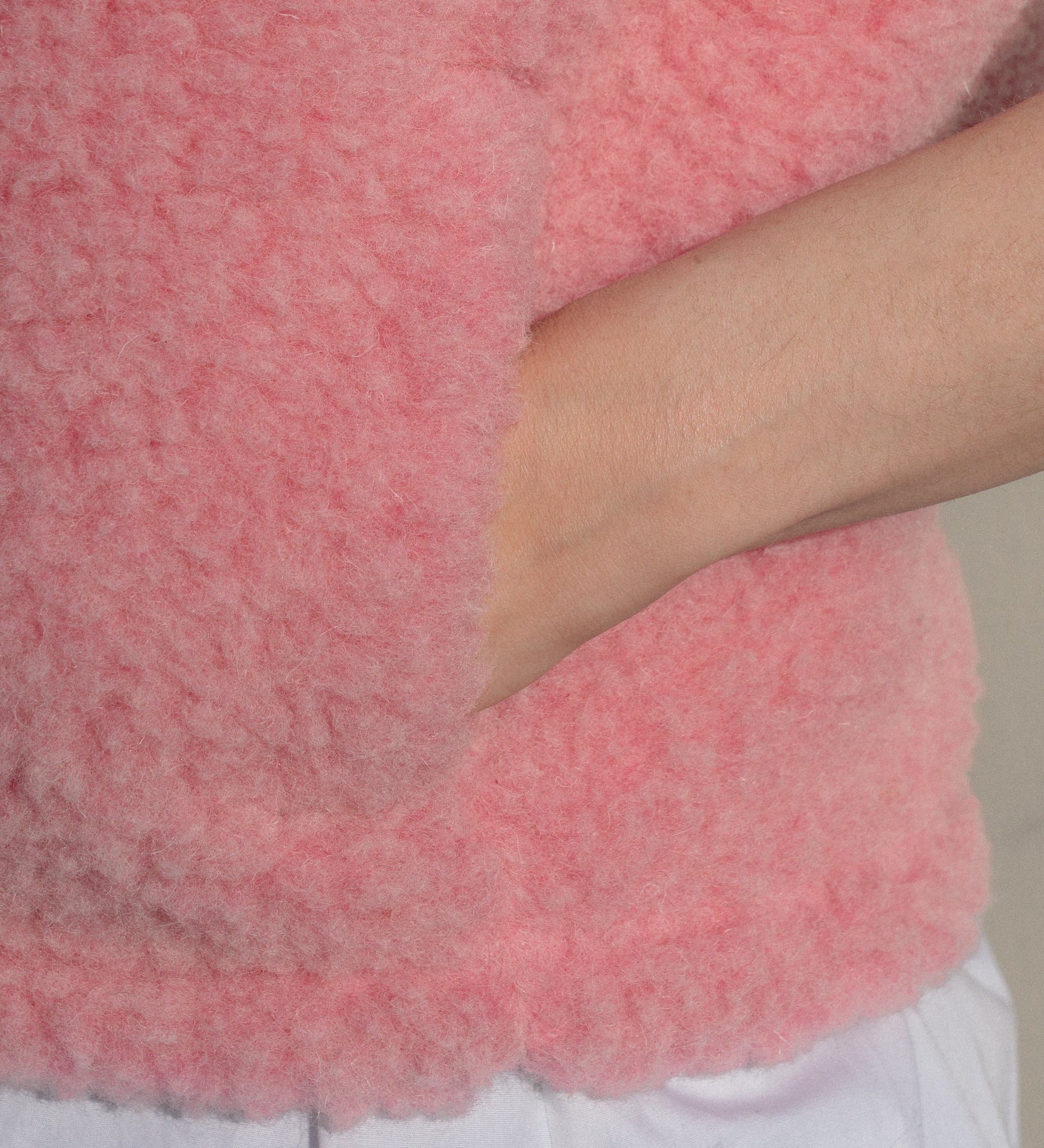 RUNA Pull-on merino wool gilet - rose