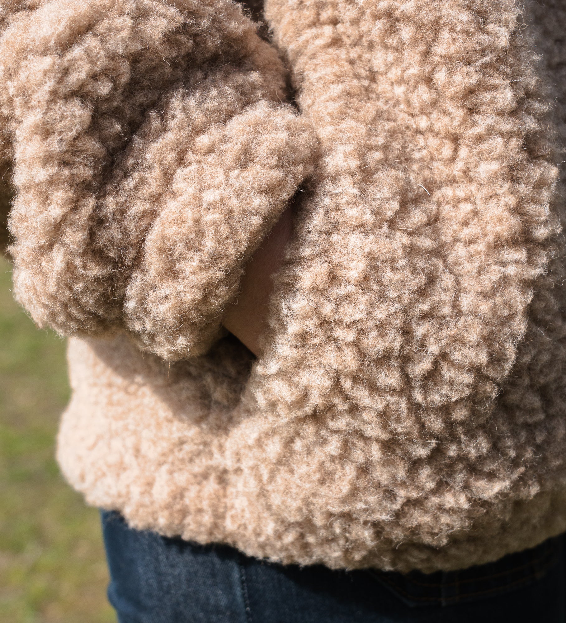 KORA Bomberka z wełny merino - dębowa