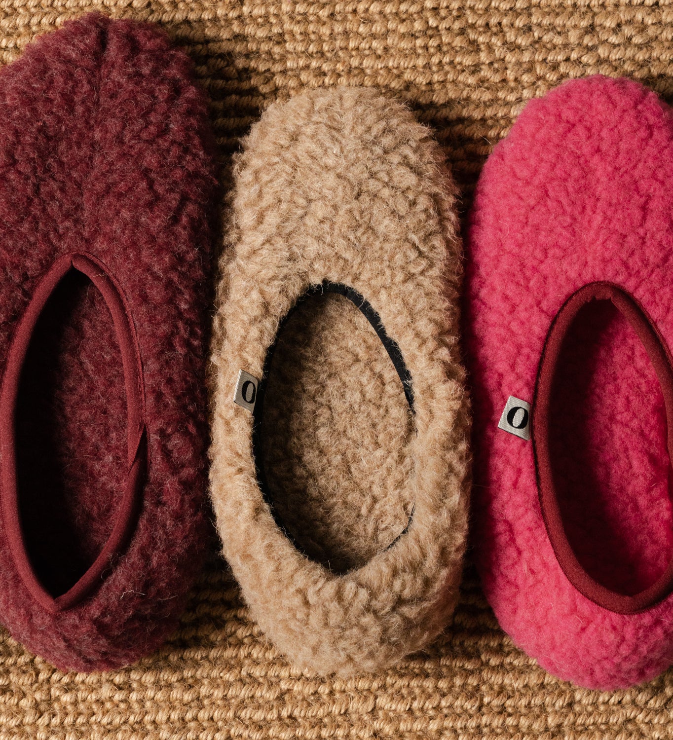 MONA wool ballerina flats - oak