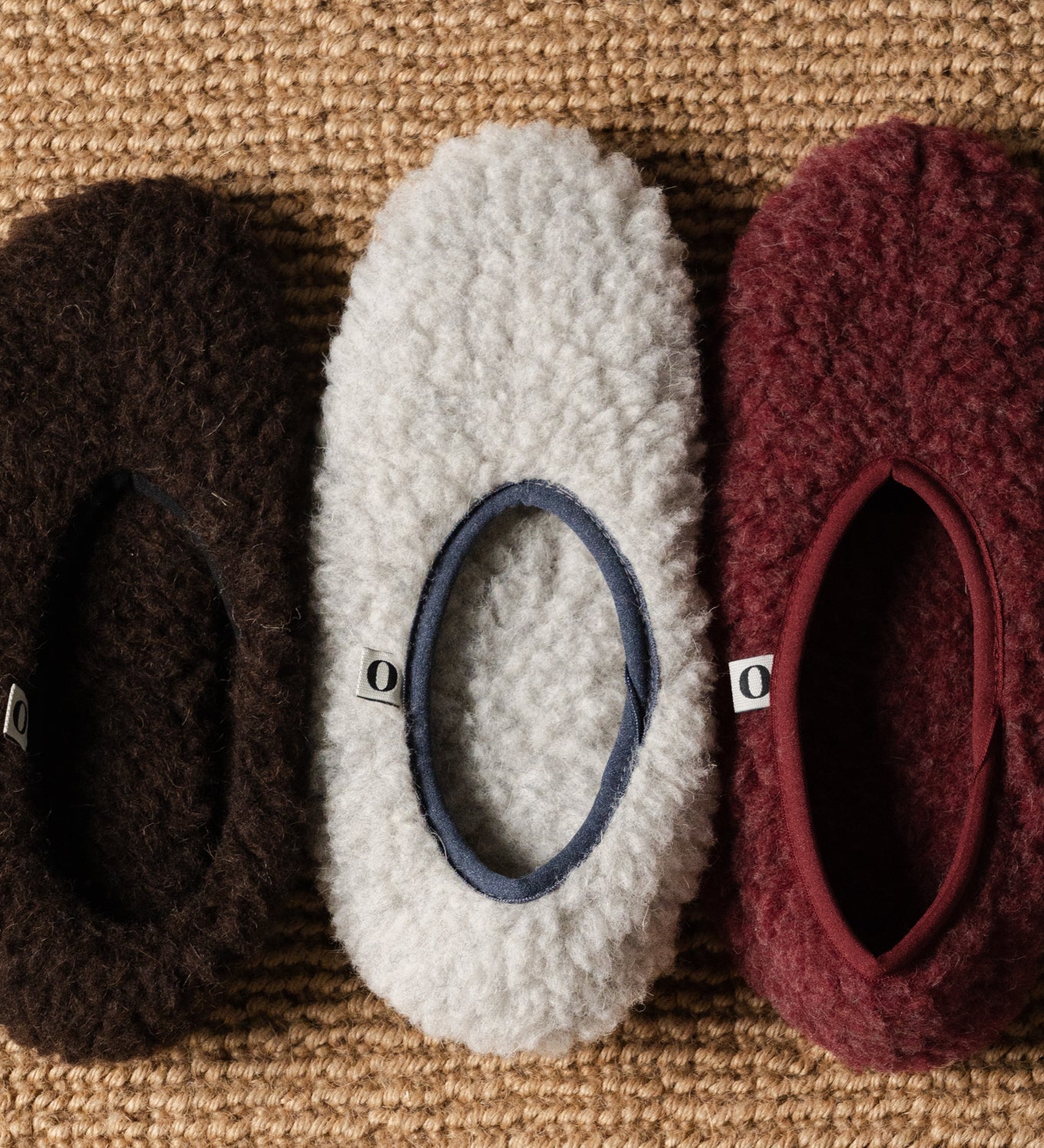 MONA wool ballerina flats - ash grey