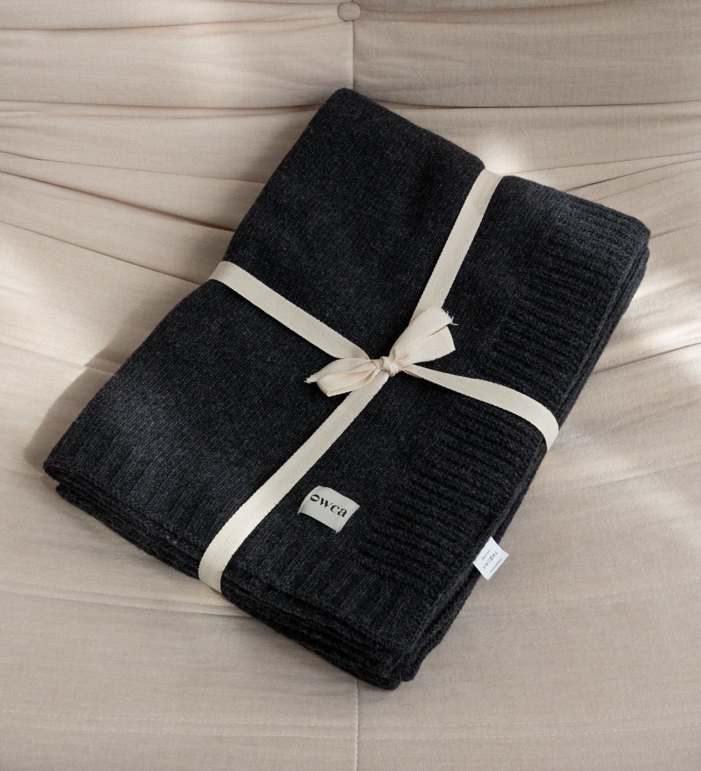 DEMETER Koc z merynosa dziany klasyczny - grafitowy