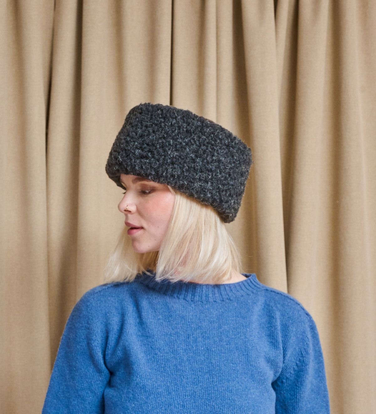 DAGGRY merino wool headband - black
