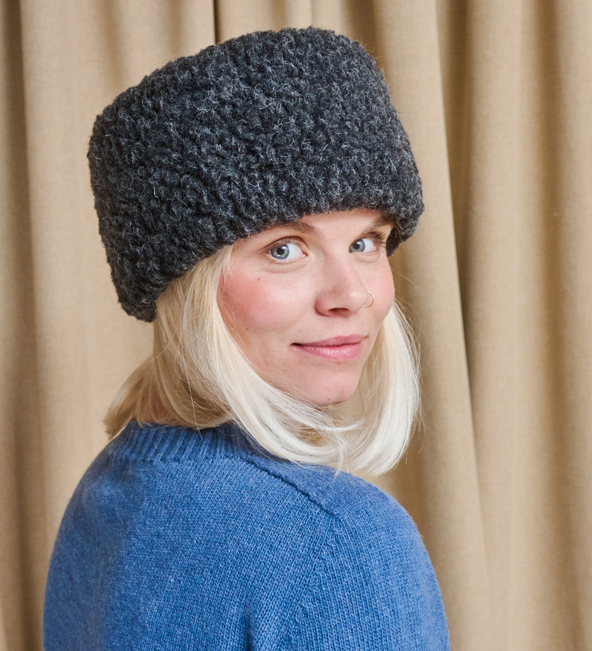 DAGGRY merino wool headband - black