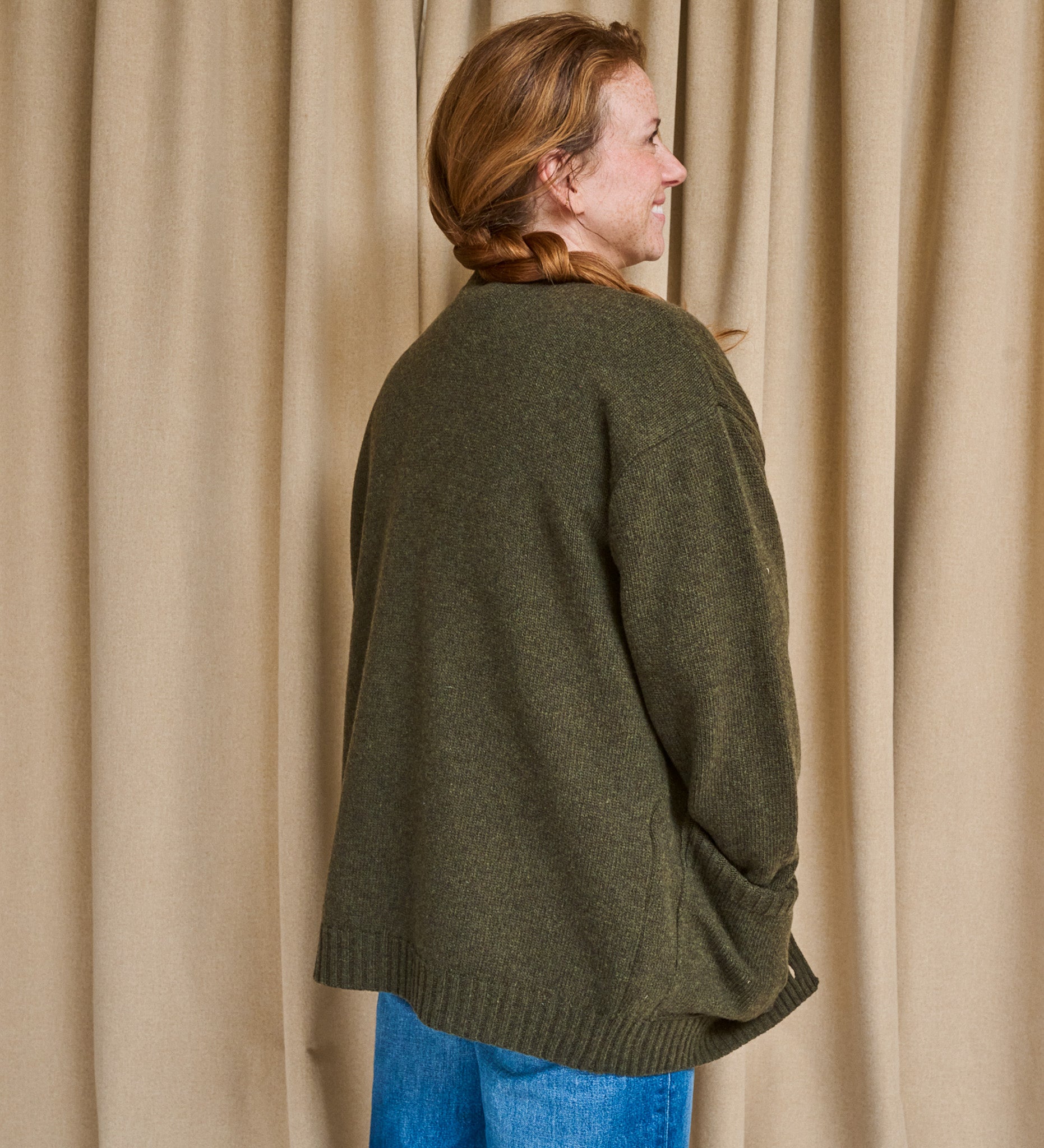 MOS Bester Wollcardigan - Waldboden
