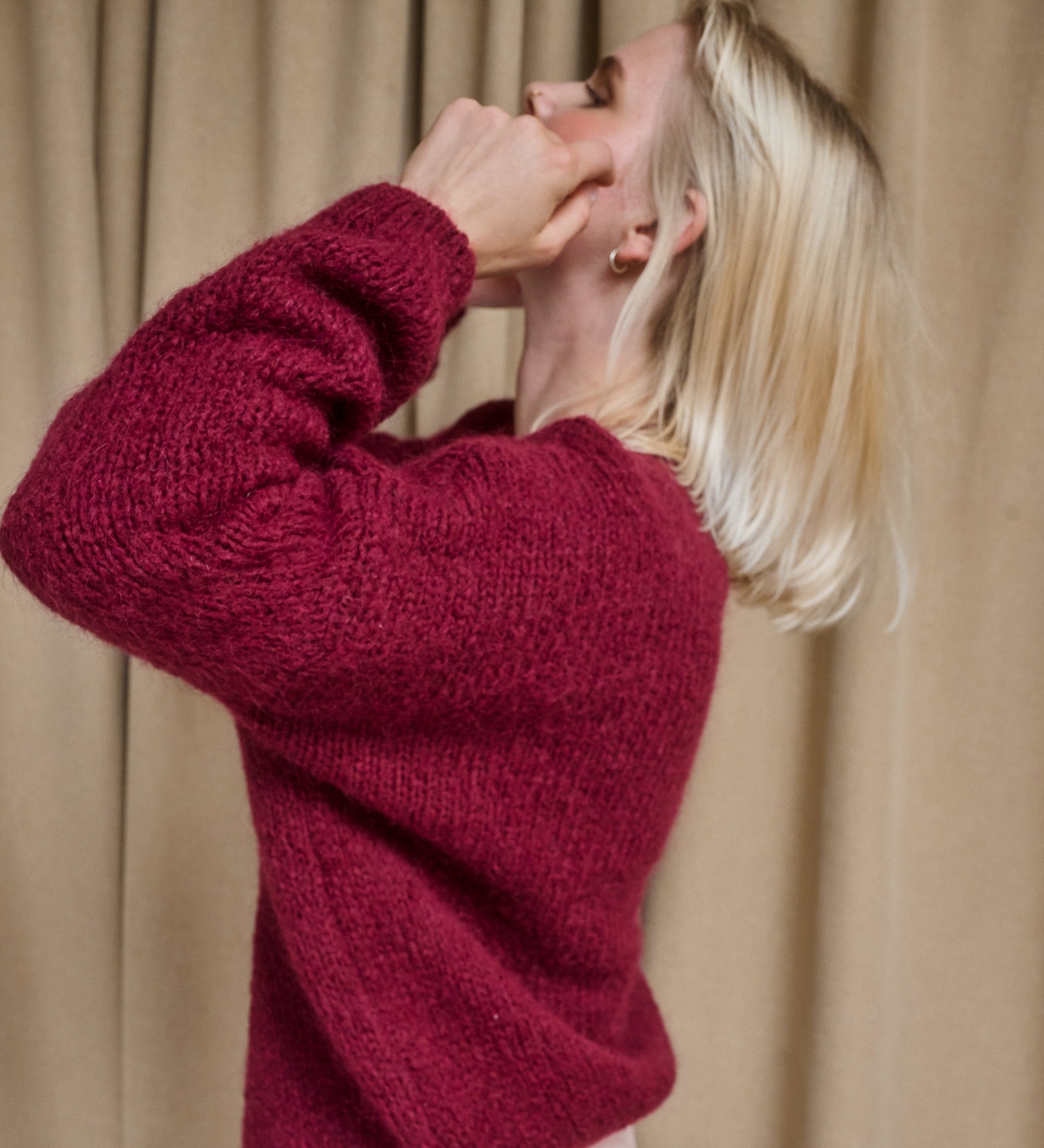 ASTRID So ein Pullover, den man einfach gerne hat - bordeaux
