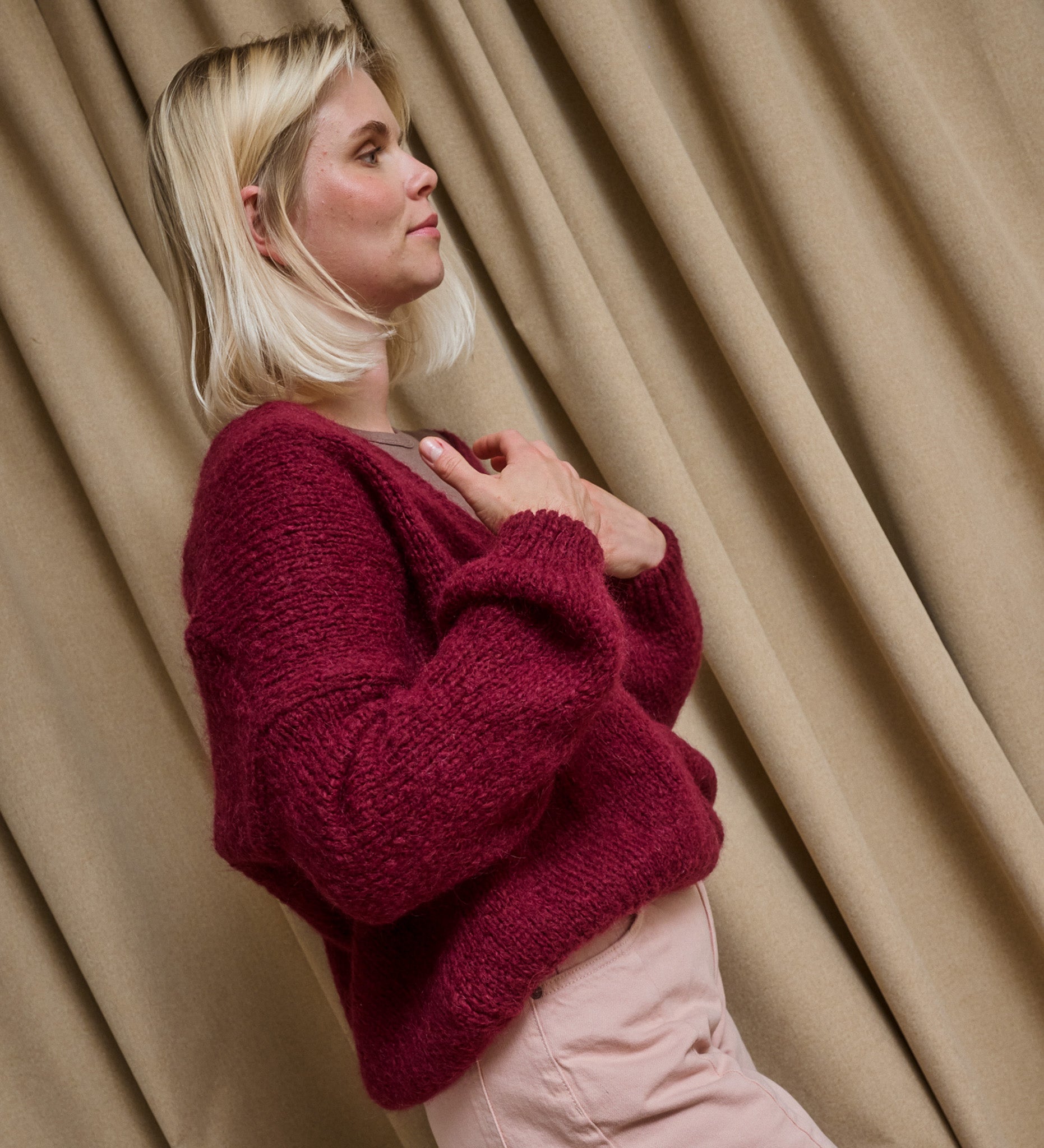 ASTRID So ein Pullover, den man einfach gerne hat - bordeaux
