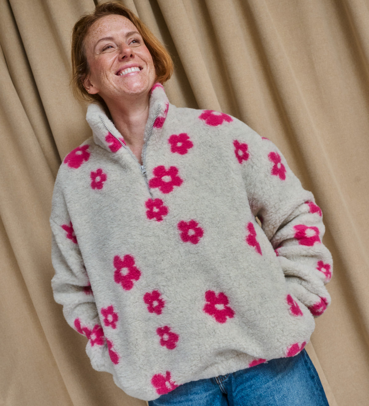 MYRRA Merino wool sherpa fleece - buttercup