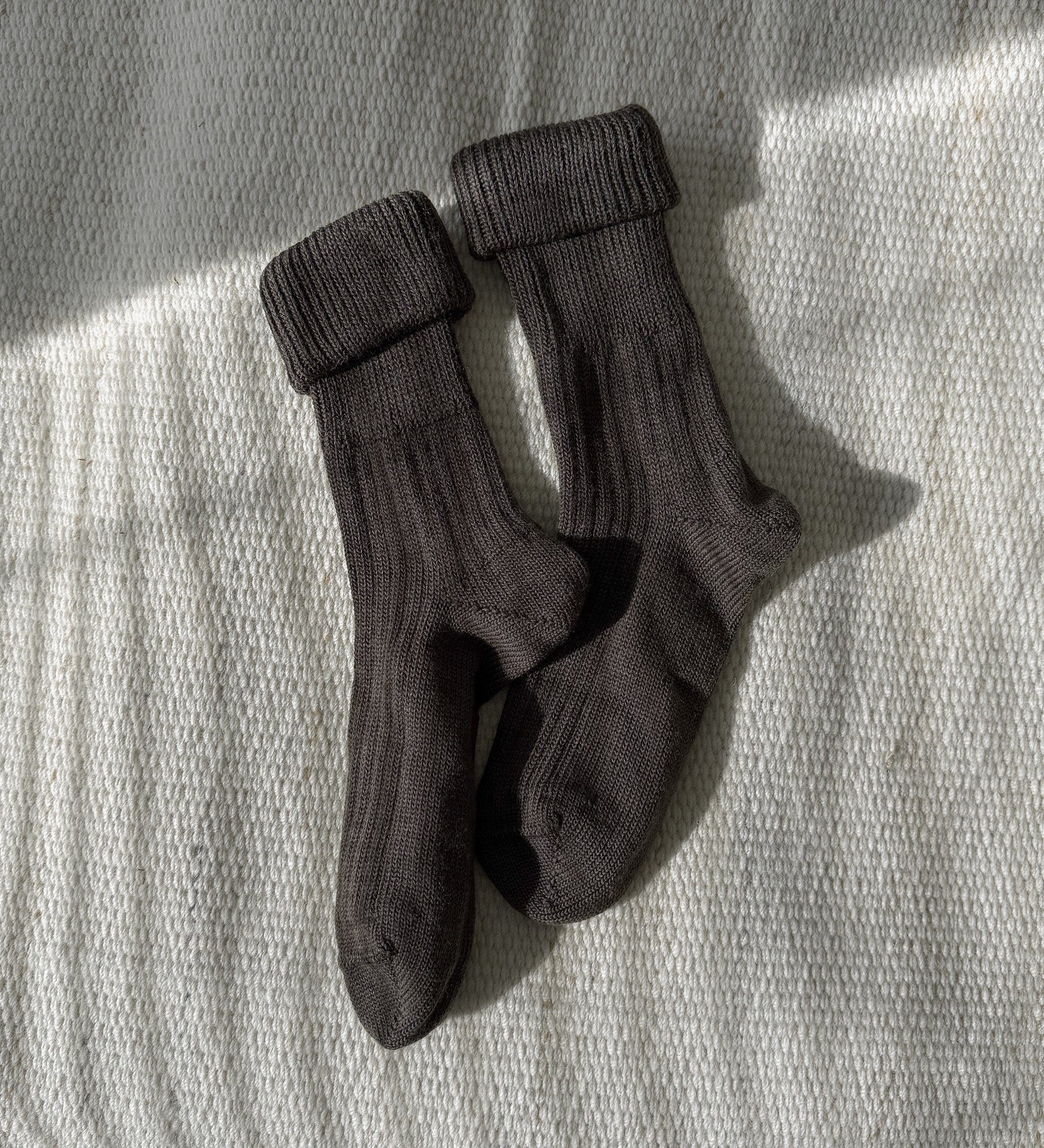 ERIK Merino wool comfort socks  - chocolate