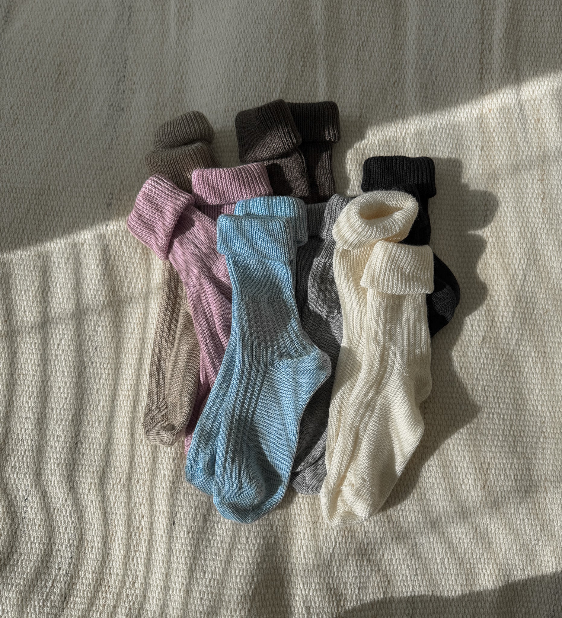 ERIK Merino wool comfort socks  - ecru
