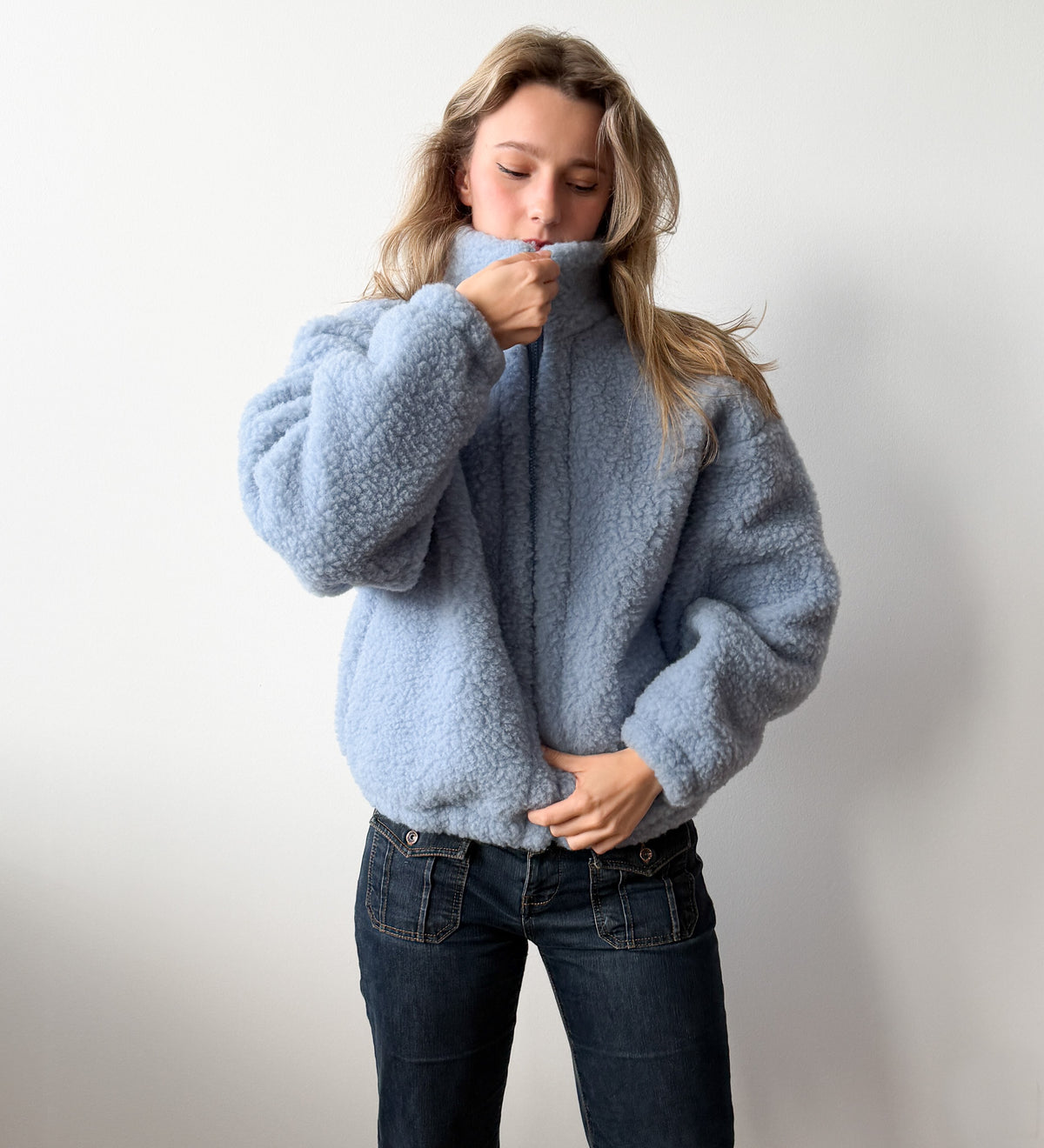 KORA Bomberjacke aus Merinowolle - butterfarben